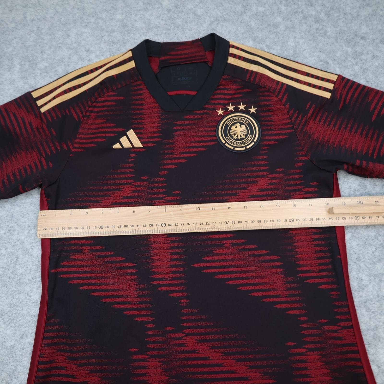 Germany Away Shirt Mens Medium Black 2022 2023 Football Adidas AEROREADY Jersey photo 8