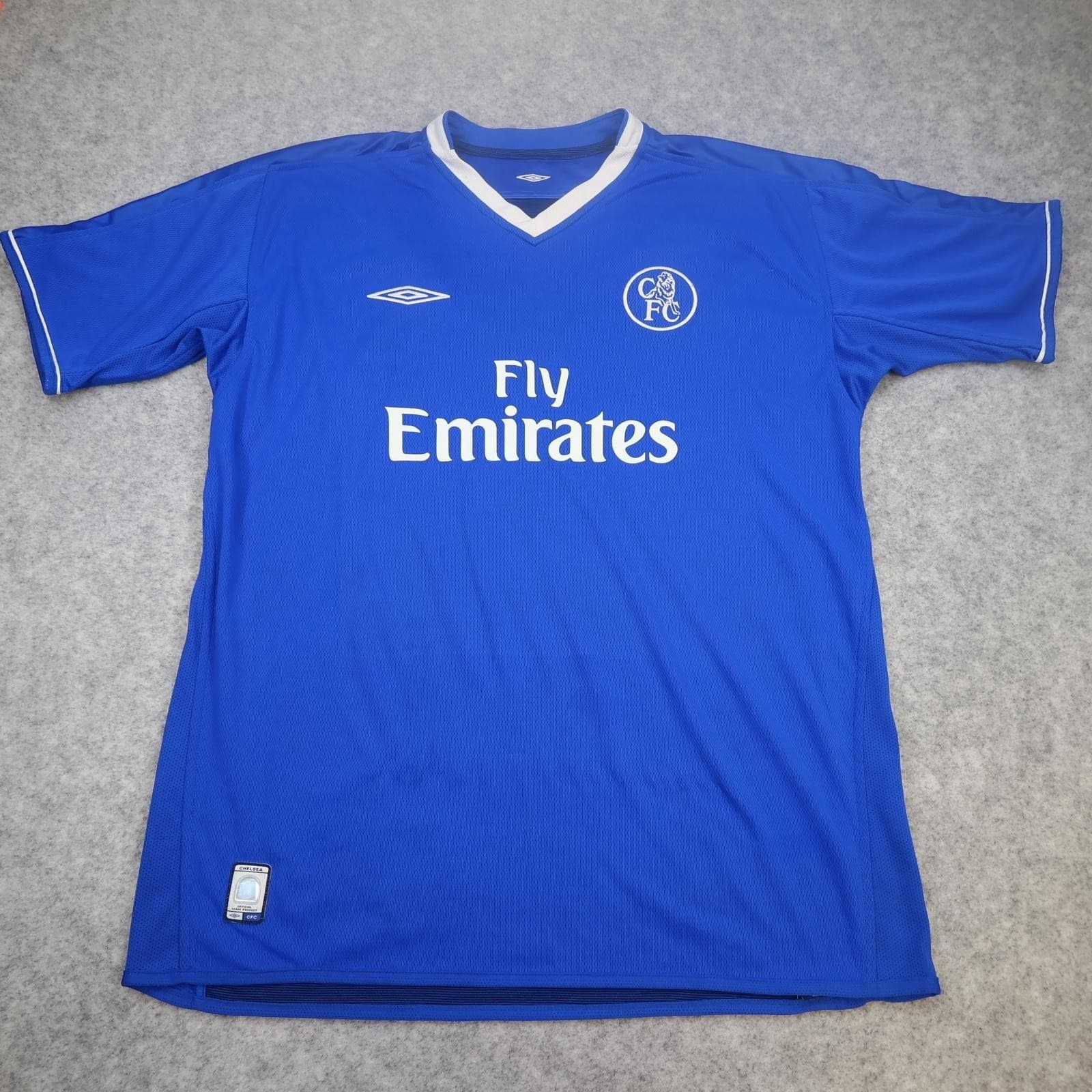 Vintage Chelsea Shirt Mens XL Blue Home 2003 2005 Football Umbro Makelele 4 photo 2