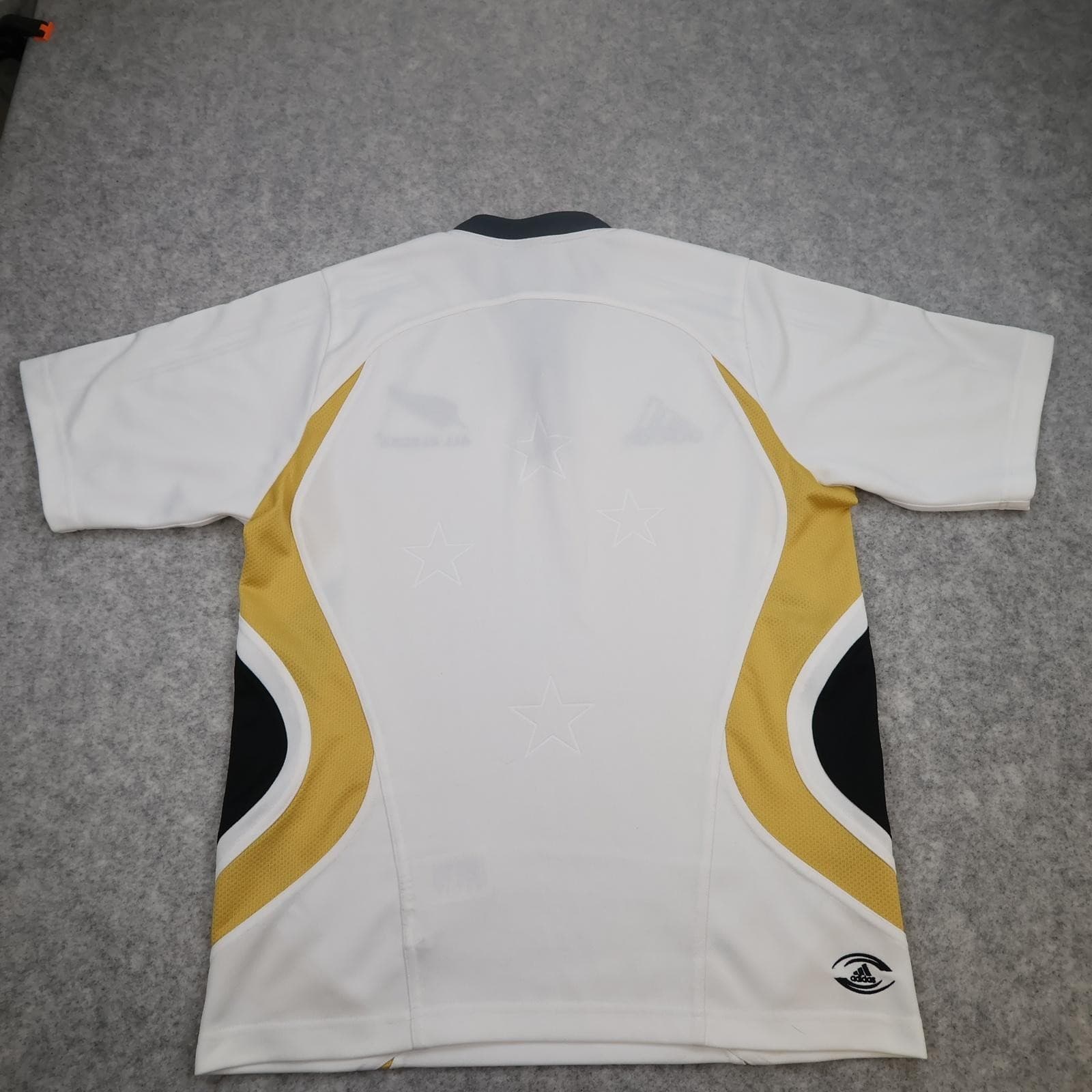 New Zealand All Blacks Shirt Mens Medium White Rugby Adidas 2008 Jersey Training photo 2