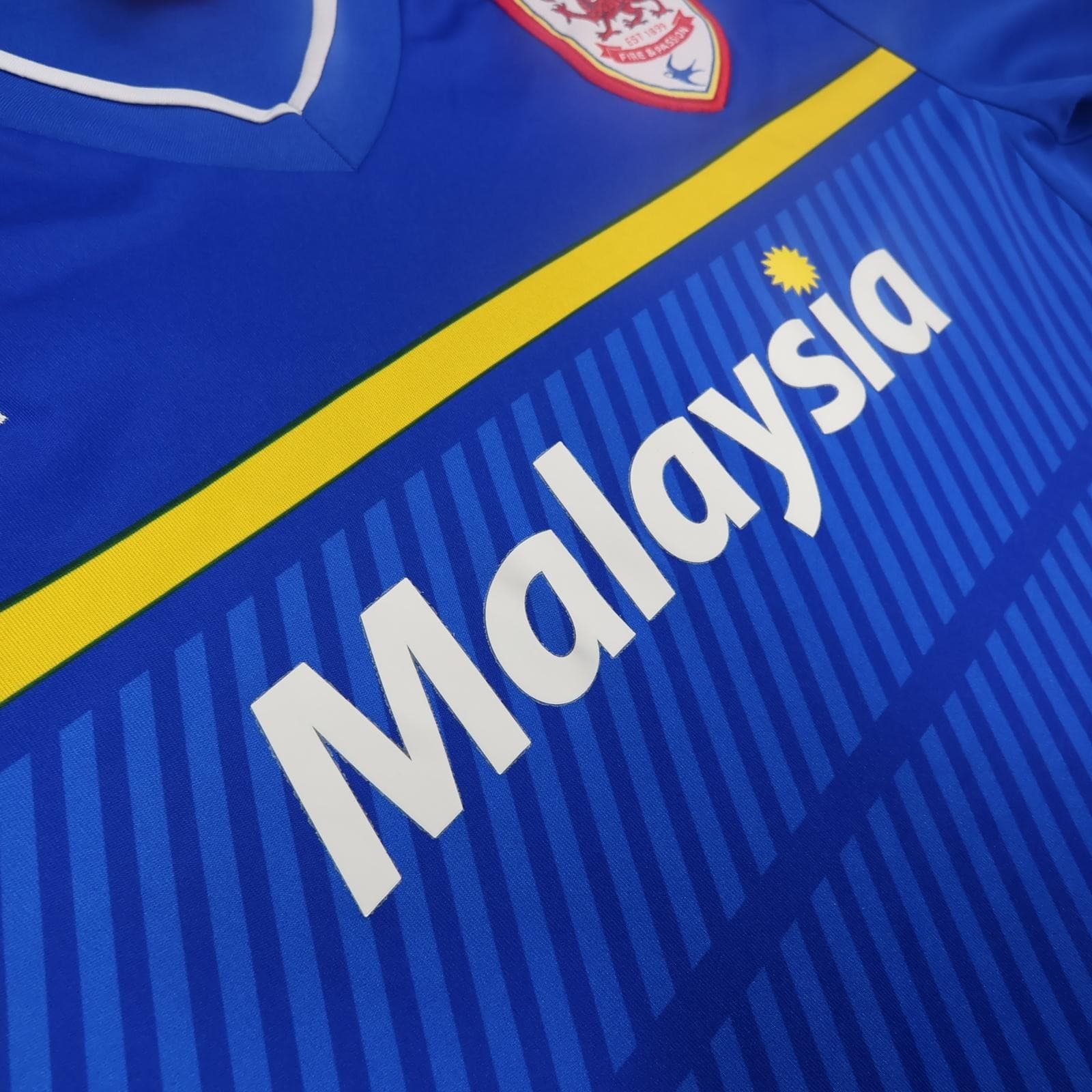 Cardiff City Shirt Mens Large Blue Away 2012 2013 Football Puma Soccer Jersey photo 7