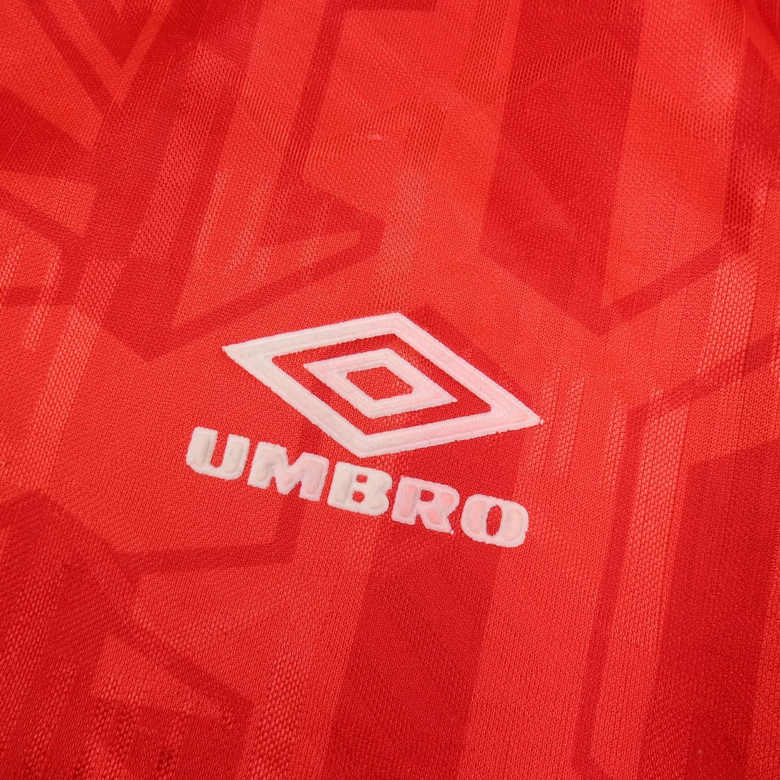 Vintage Manchester United Shirt Large Red Home Kit 1992 1994 Umbro Jersey photo 5