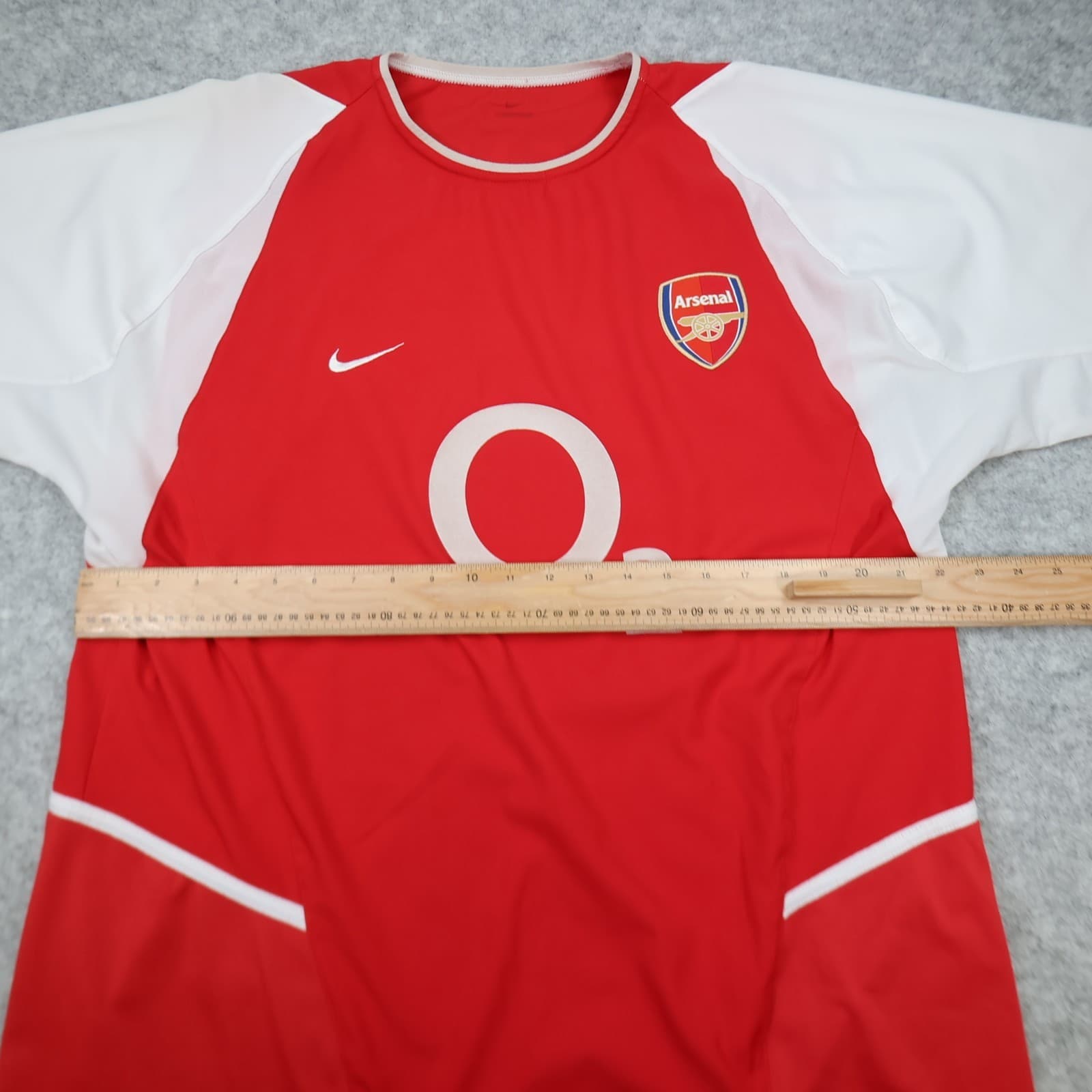 Arsenal Shirt Extra Large Red Home 2000 2004 Henry Invincibles Soccer Jersey photo 12