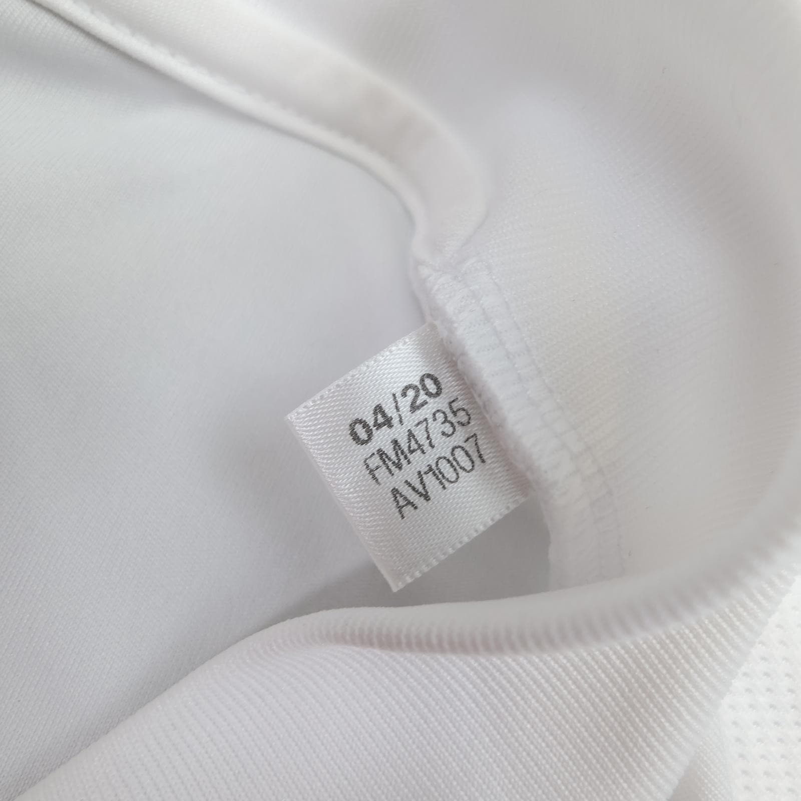 Real Madrid Shirt Mens Large White Home 2020 2021 Football Adidas Emirates photo 6