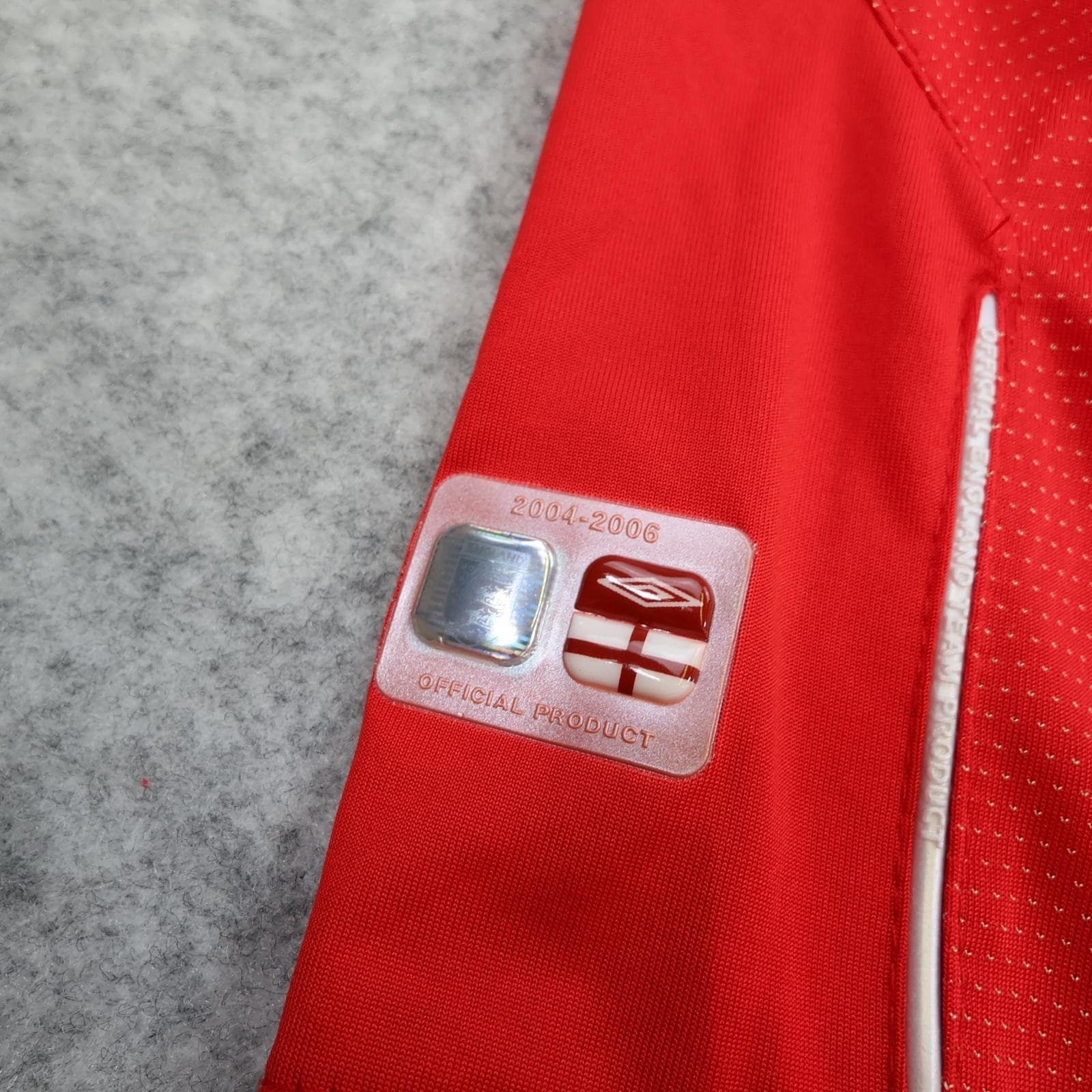 Vintage England Away Shirt Mens XXL Red 2004 2006 Football Umbro Beckham 7 Top photo 6