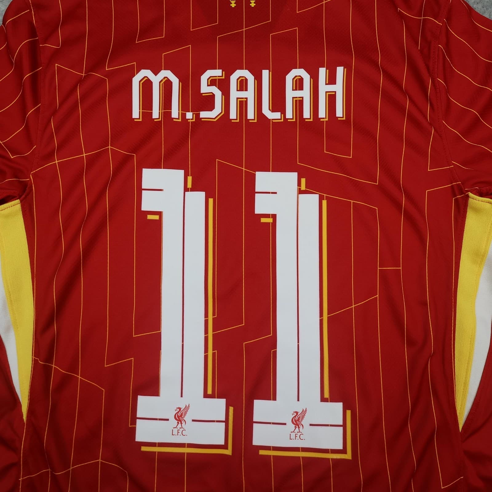 Liverpool Shirt Mens Medium Red Home 2024 2025 Soccer Nike Mo Salah 11 Jersey photo 3