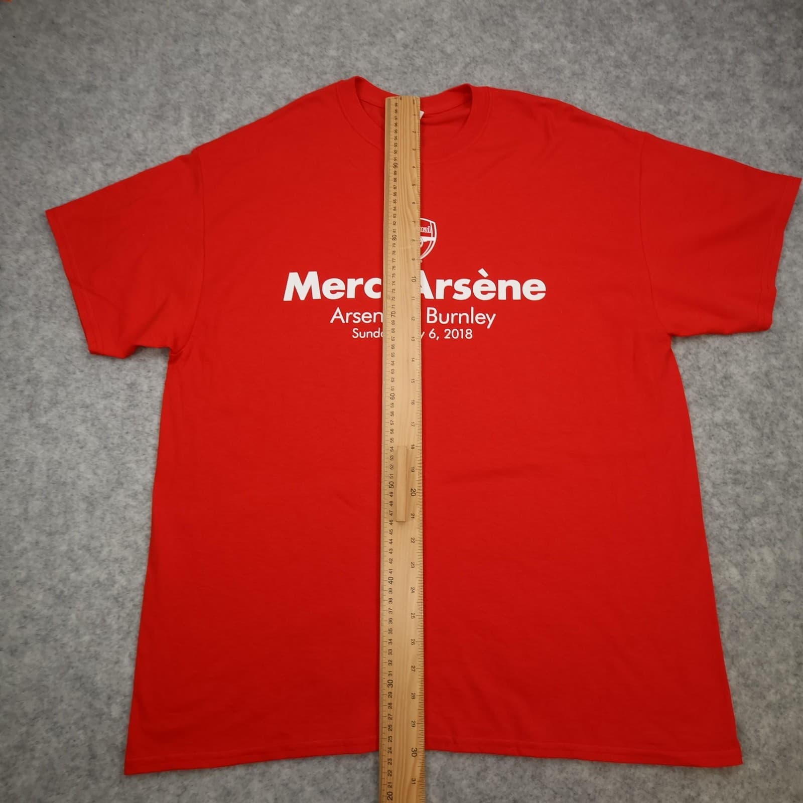 Arsenal Shirt Mens XL Red Merci Arsene Wenger Last Game 2018 Football 2018 photo 7