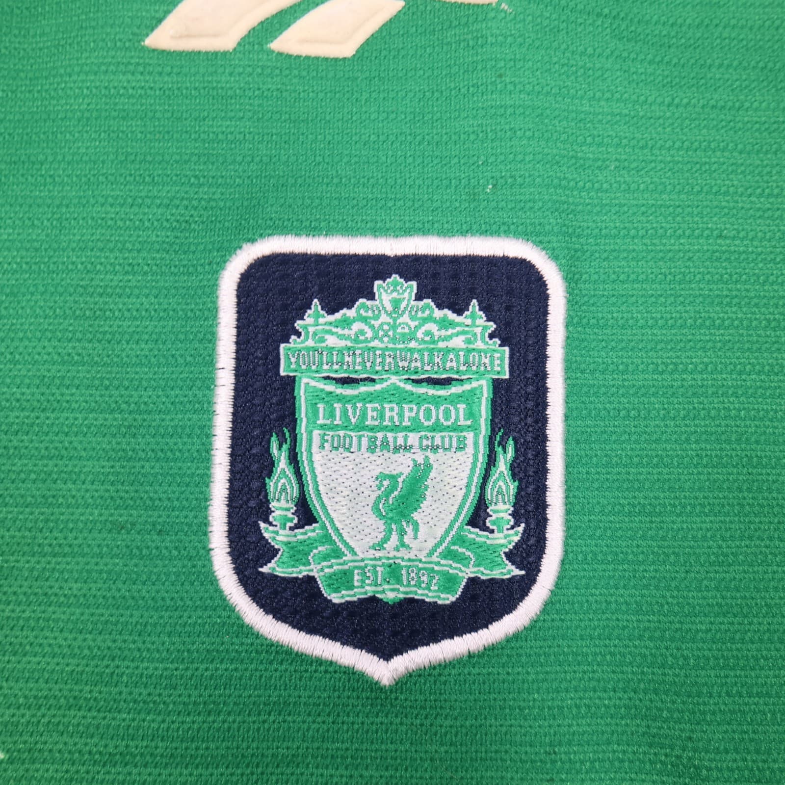 Vintage Liverpool Shirt Small Green Away Kit 1999 2000 Reebok 34/36" photo 5