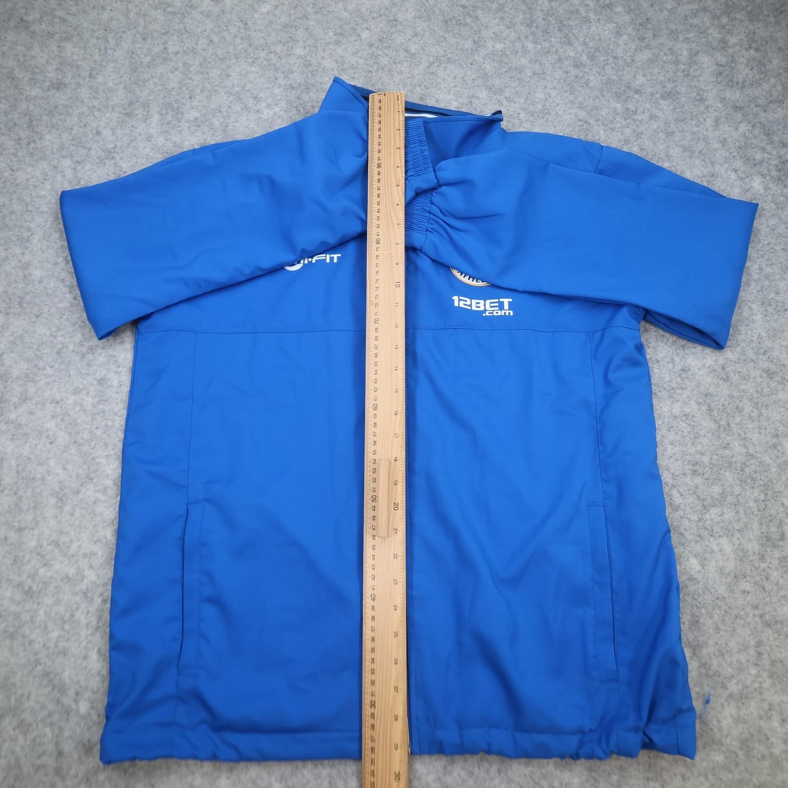 Wigan Athletic Jacket Mens Large Blue Football Zipped Training Top Tracksuit photo 10