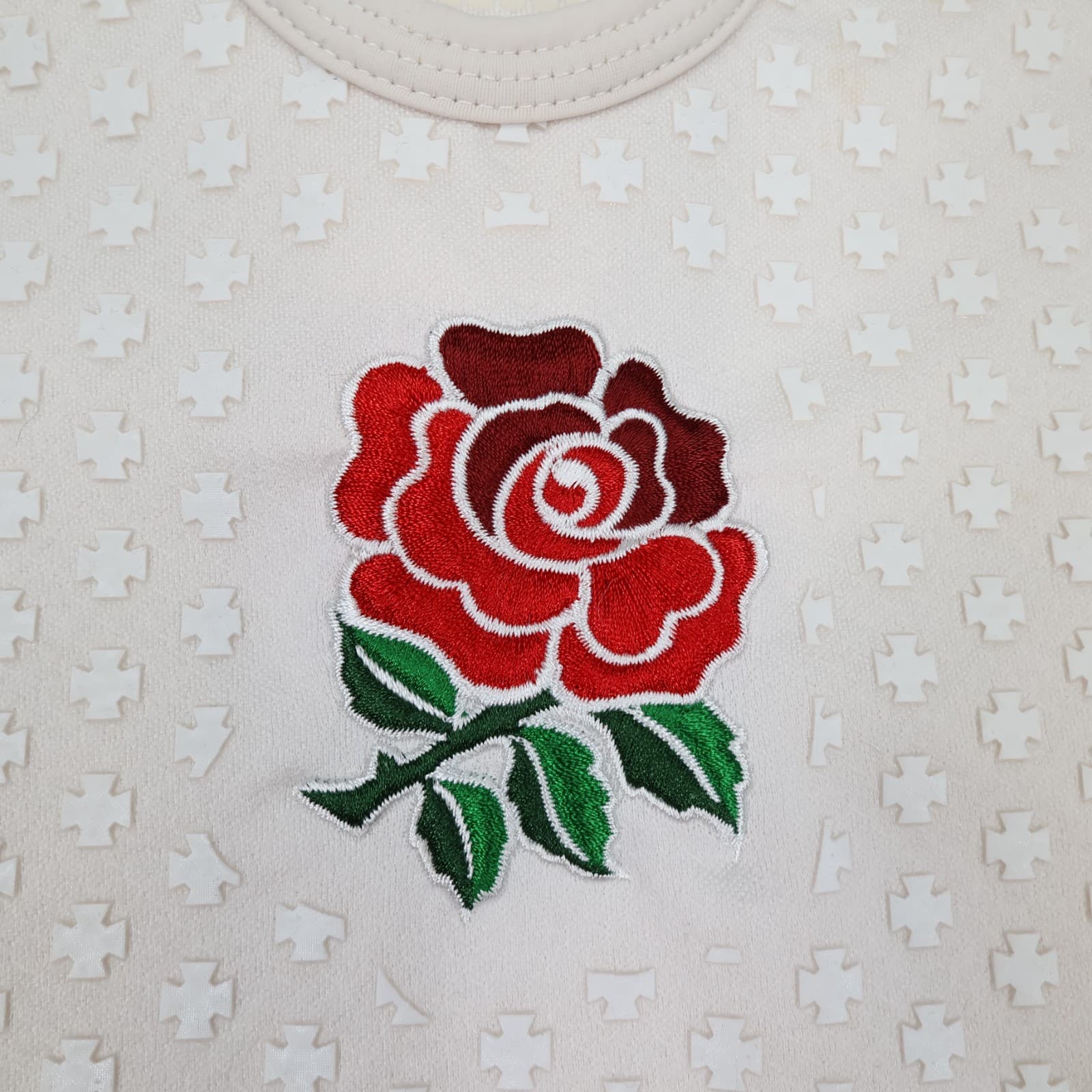 England Rugby Shirt Large White Home Kit 2014 2016 Nike Jersey Player Issue photo 5