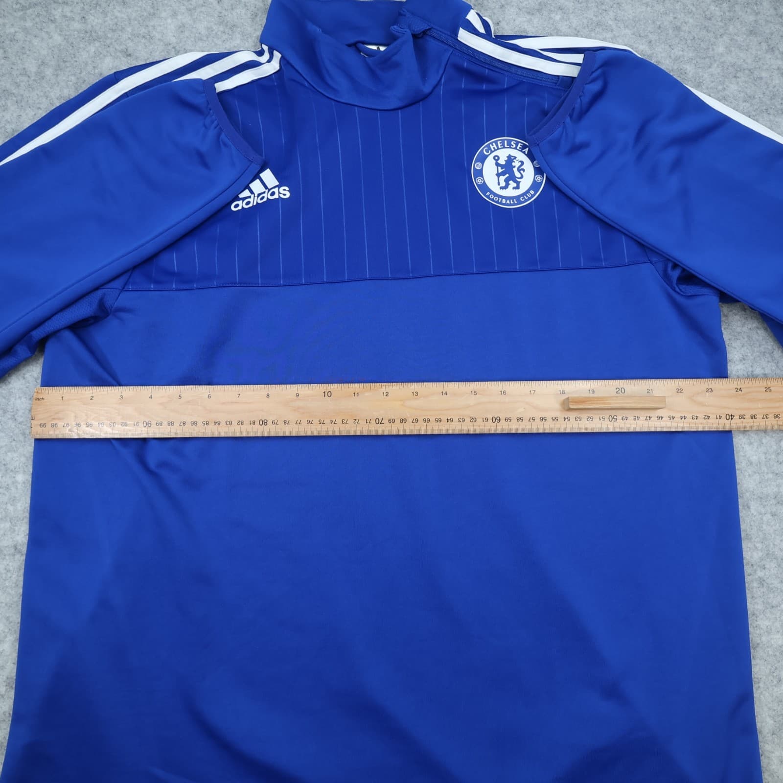 Chelsea Football Drill Top Extra Large Blue Adidas 2015 2016 Soccer Pullover photo 9