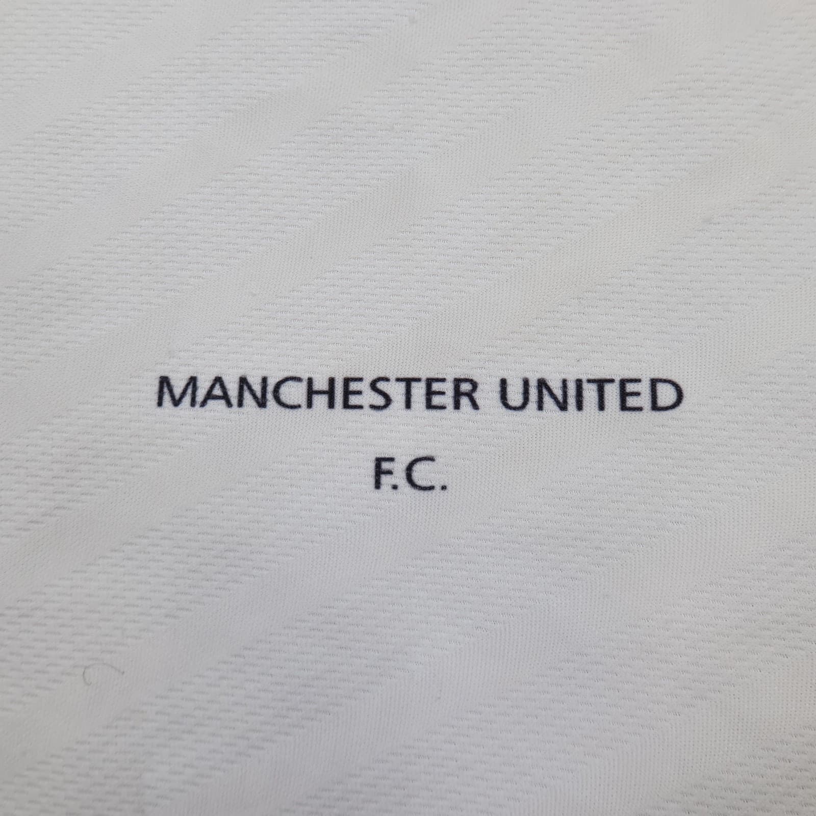 Vintage Manchester United Shirt Medium White Away Kit 1996 1997 Umbro Jersey photo 4