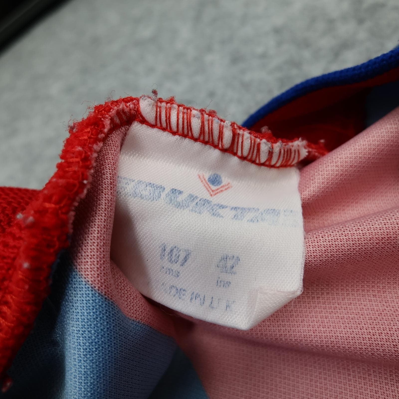 Vintage Crystal Palace Shirt Mens Large Home Red Blue 1989 1990 Bukta Virgin 80s photo 11