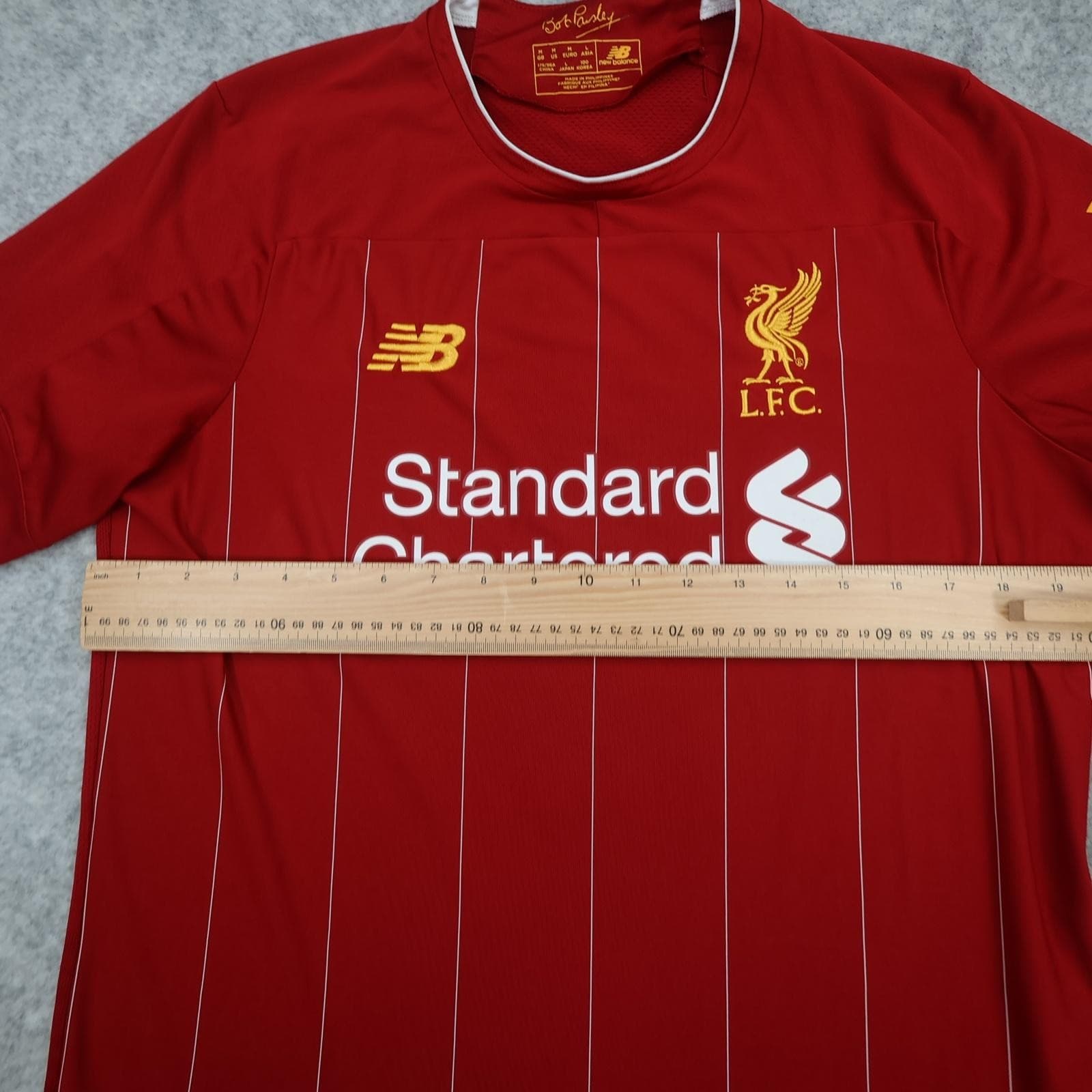 Liverpool Shirt Mens Medium Red Home 2019 2020 EPL Football New Balance Jersey photo 9