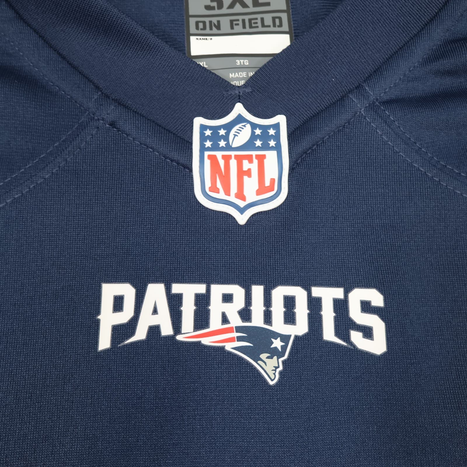 New England Patriots Jersey 3XL Nike Navy NFL 2021 2023 Mac Jones Jersey XXXL photo 7
