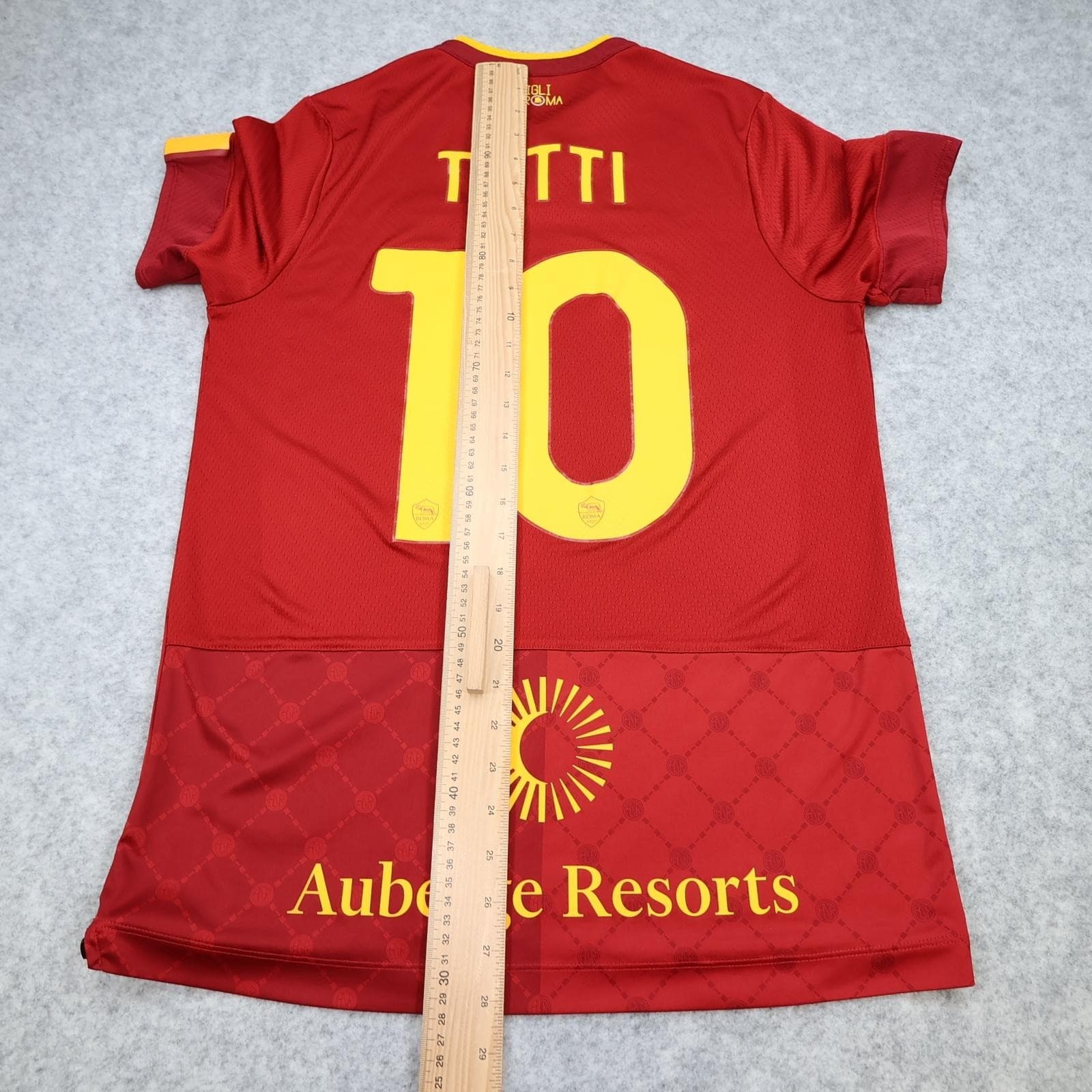 AS Roma Shirt Mens Medium Red Home 2022 2023 New Balance Totti 10 Soccer Jersey photo 12