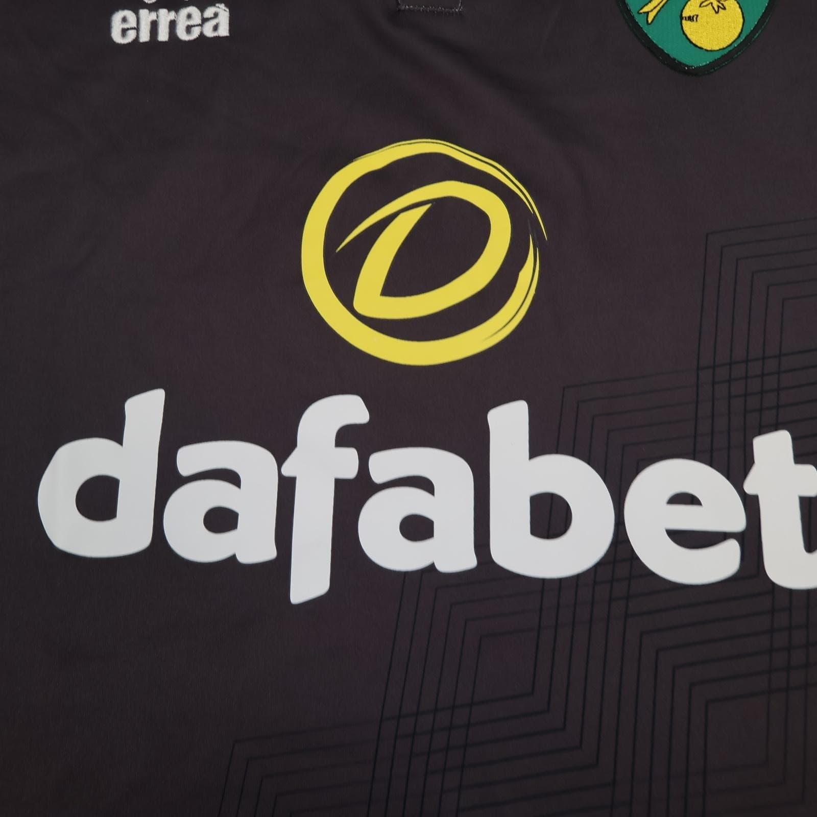 Norwich City Shirt Mens 3XL Grey Third Kit 2019 2020 Errea Dafabet Jersey photo 5