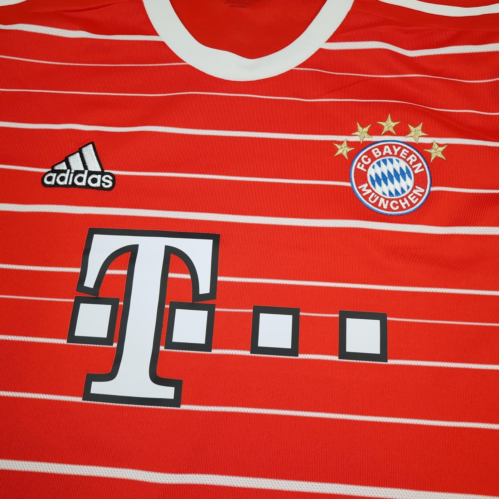 Bayern Munich Shirt Mens 2XL Red Home 2022 2023 Football Adidas Soccer Jersey photo 3