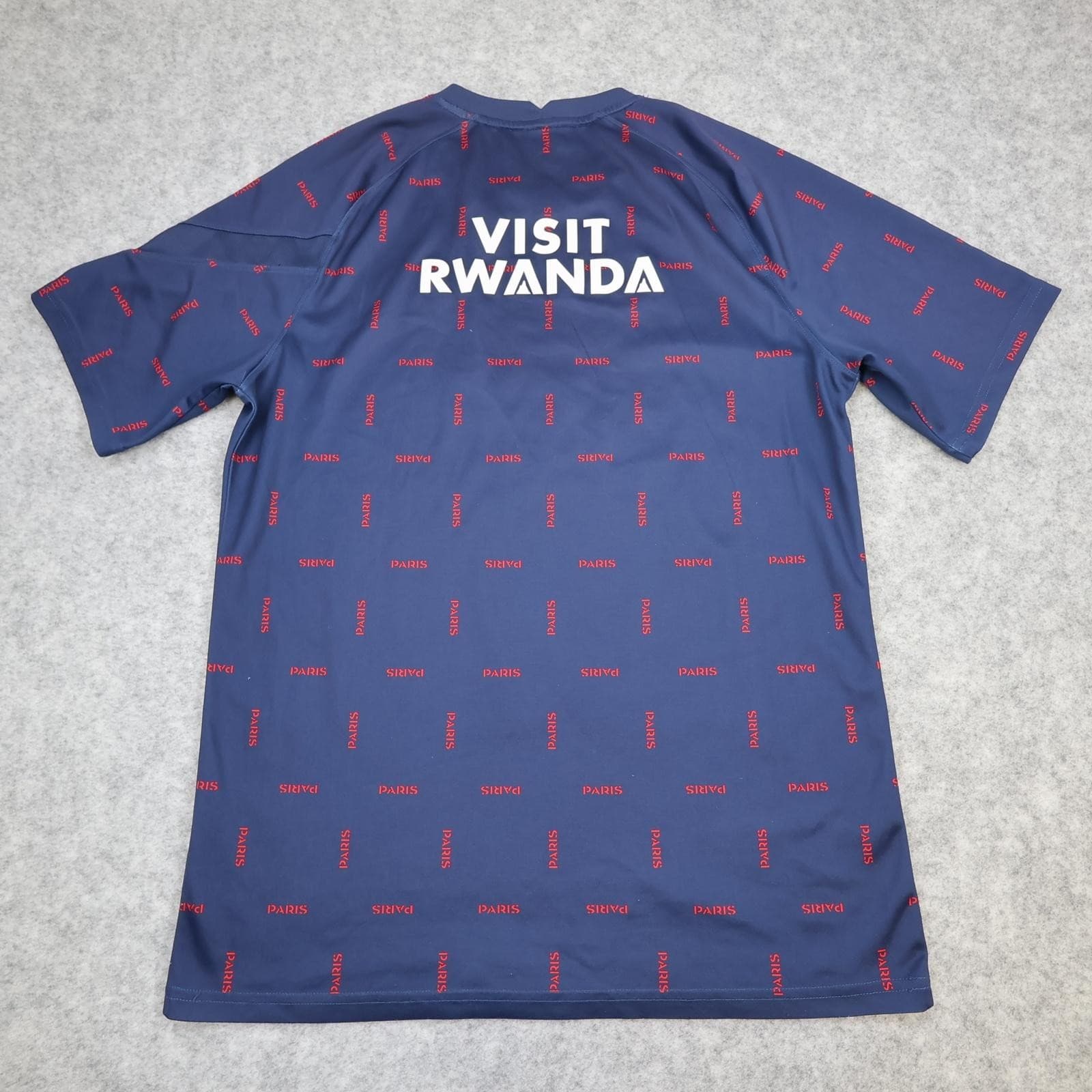 Paris Saint-Germain Shirt Mens Medium Blue Football Nike Jordan ALL Sponsor photo 7