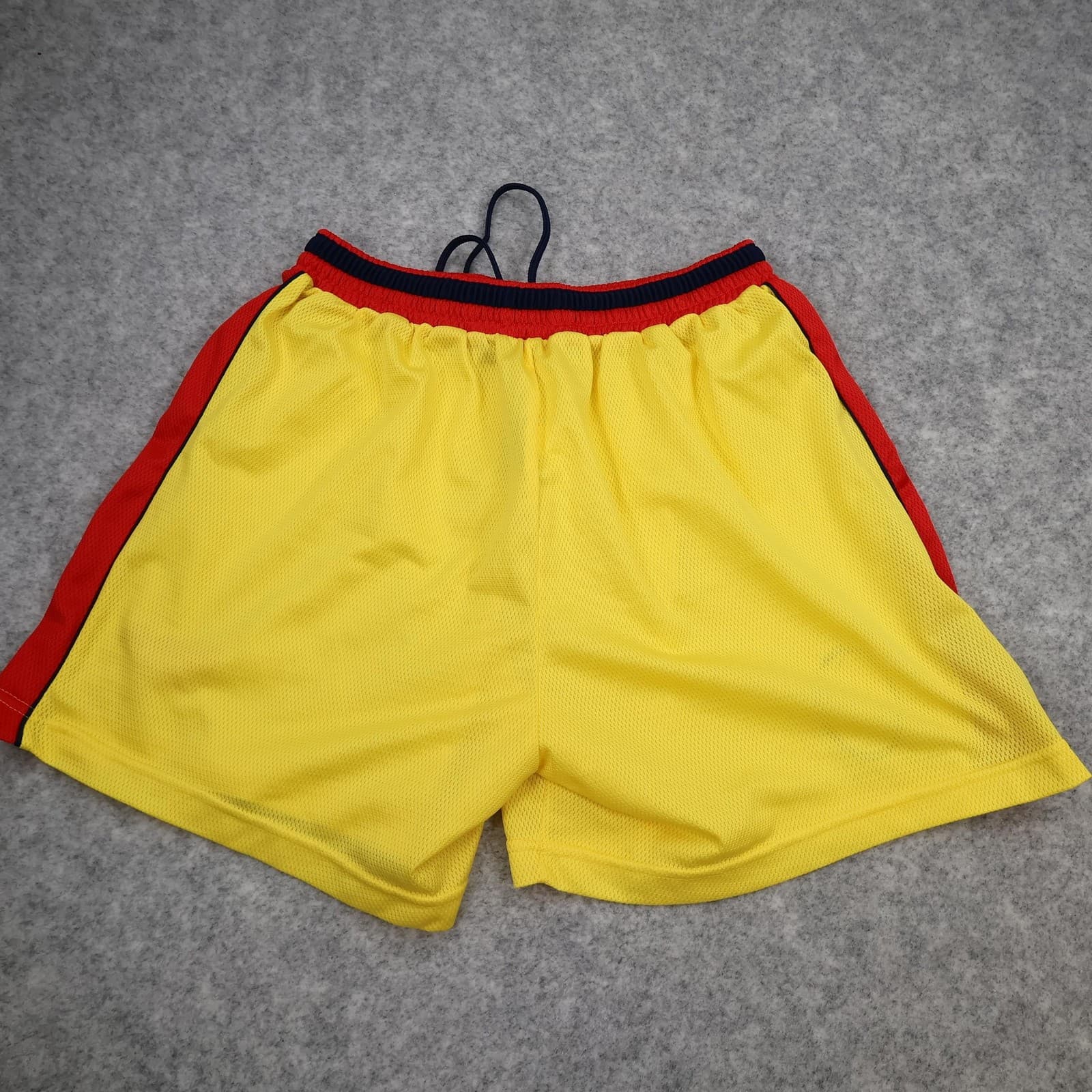 Vintage Liverpool Shorts Mens Large Yellow Red Football Reebok Soccer 1997 1999 photo 2