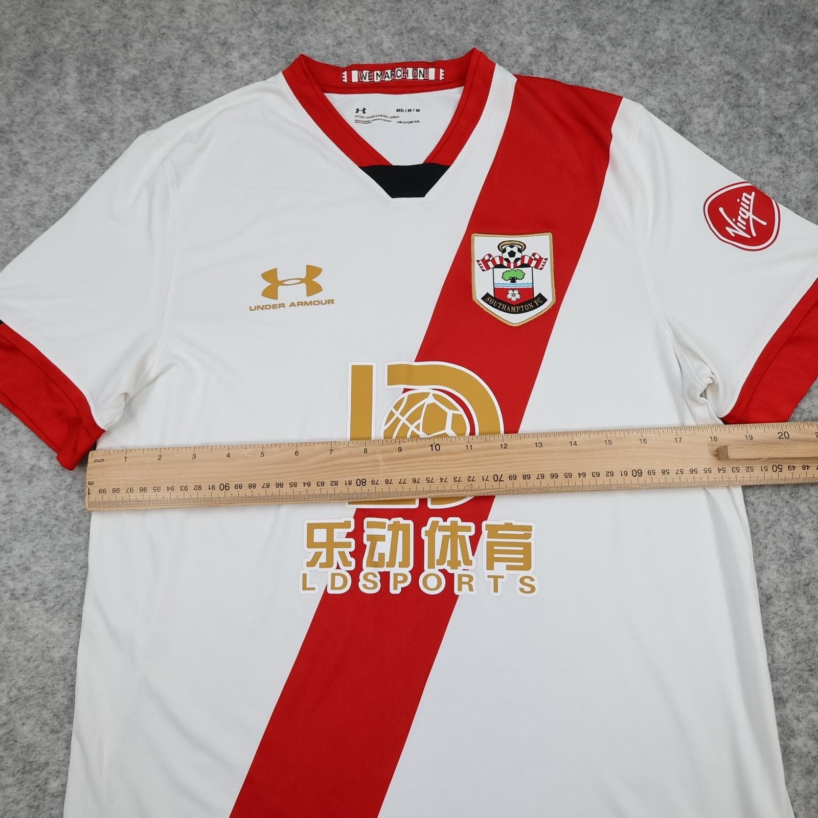 Southampton Shirt Mens Medium White 3rd 2020 2021 Football Under Armour photo 13