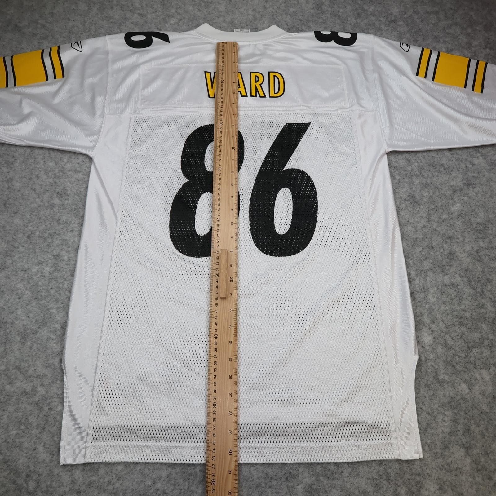 Pittsburgh Steelers Football Jersey Mens Medium White NFL Reebok Ward 86 photo 12