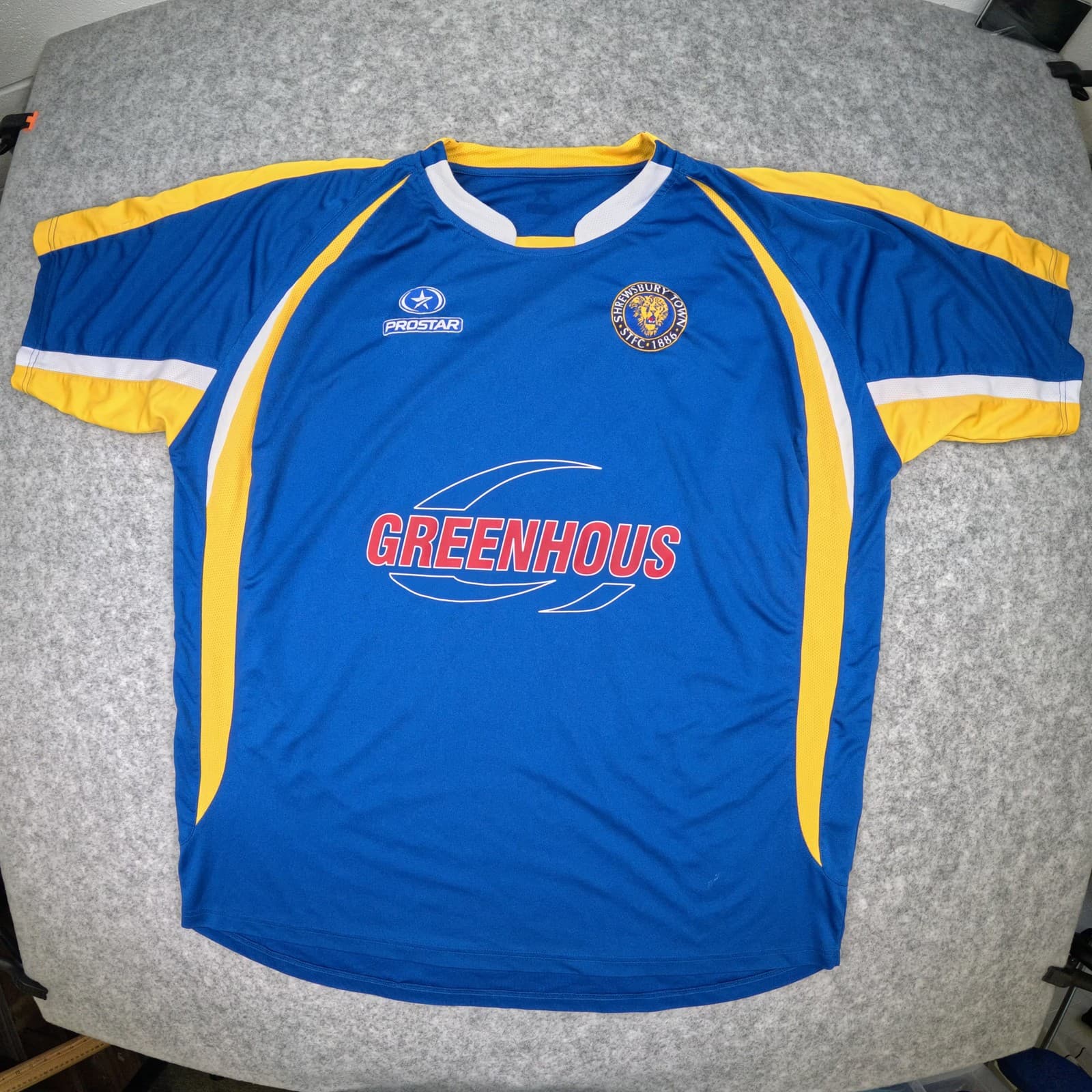 Shrewsbury Town Football Shirt 2XL Home Blue Prostar 2008 2010 Jersey
