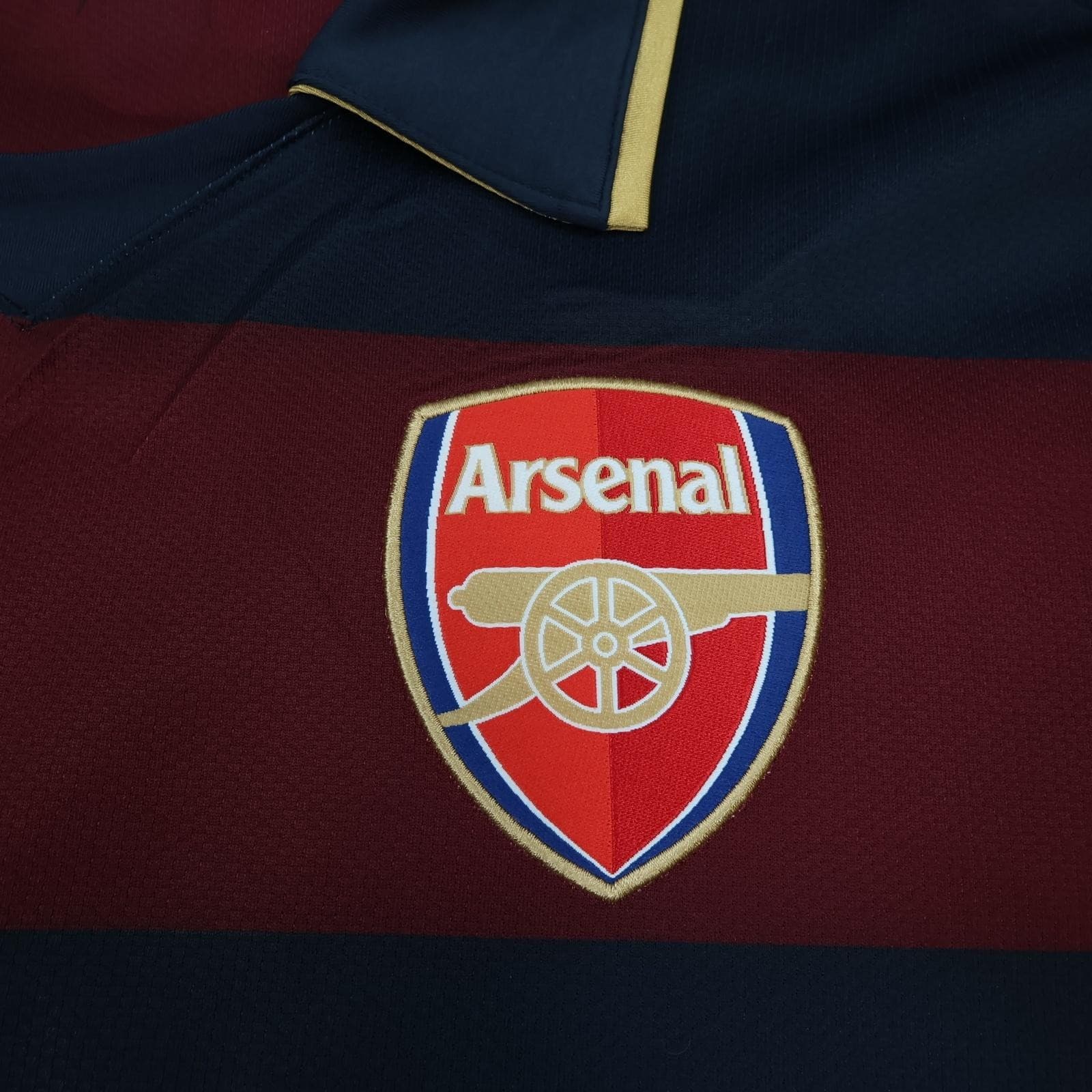 Arsenal Away Shirt Mens Large Blue 2008 2010 EPL Football Nike Fabregas 4 Jersey photo 9