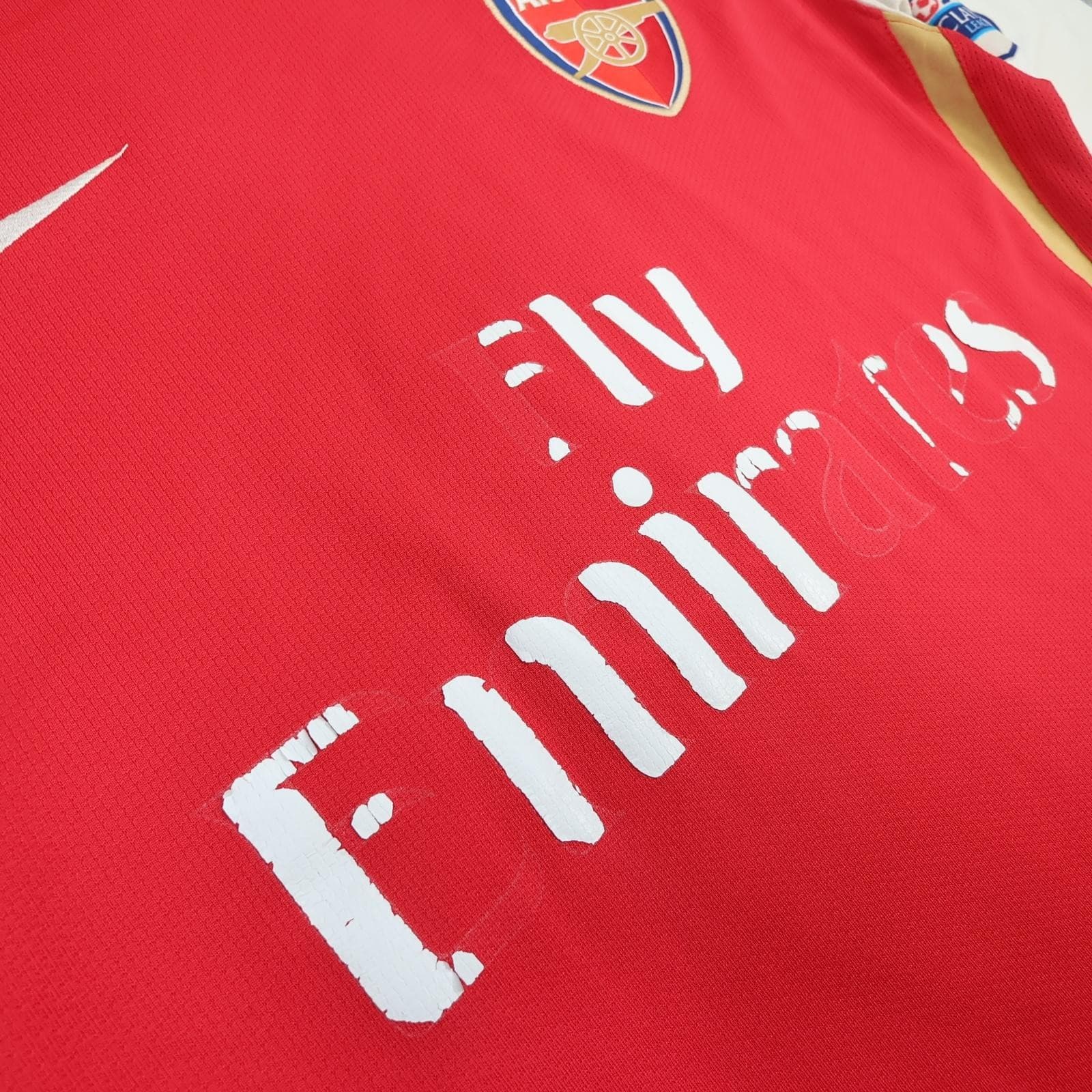 Arsenal Shirt Mens Large Red Home Long Sleeve 2006 2008 Football Nike Sagna 3 photo 11