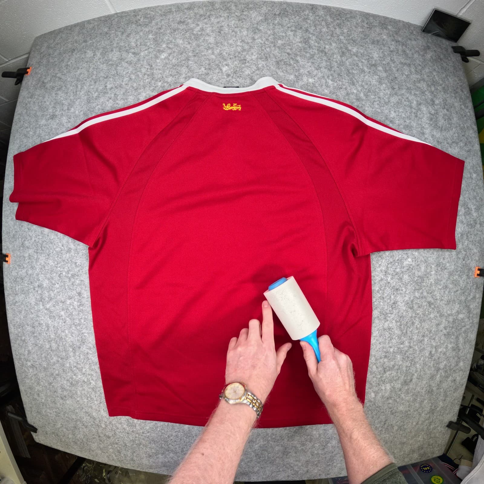 British and Irish Lions Rugby Shirt Large Red Home 2005 adidas New Zealand 2005 photo 2