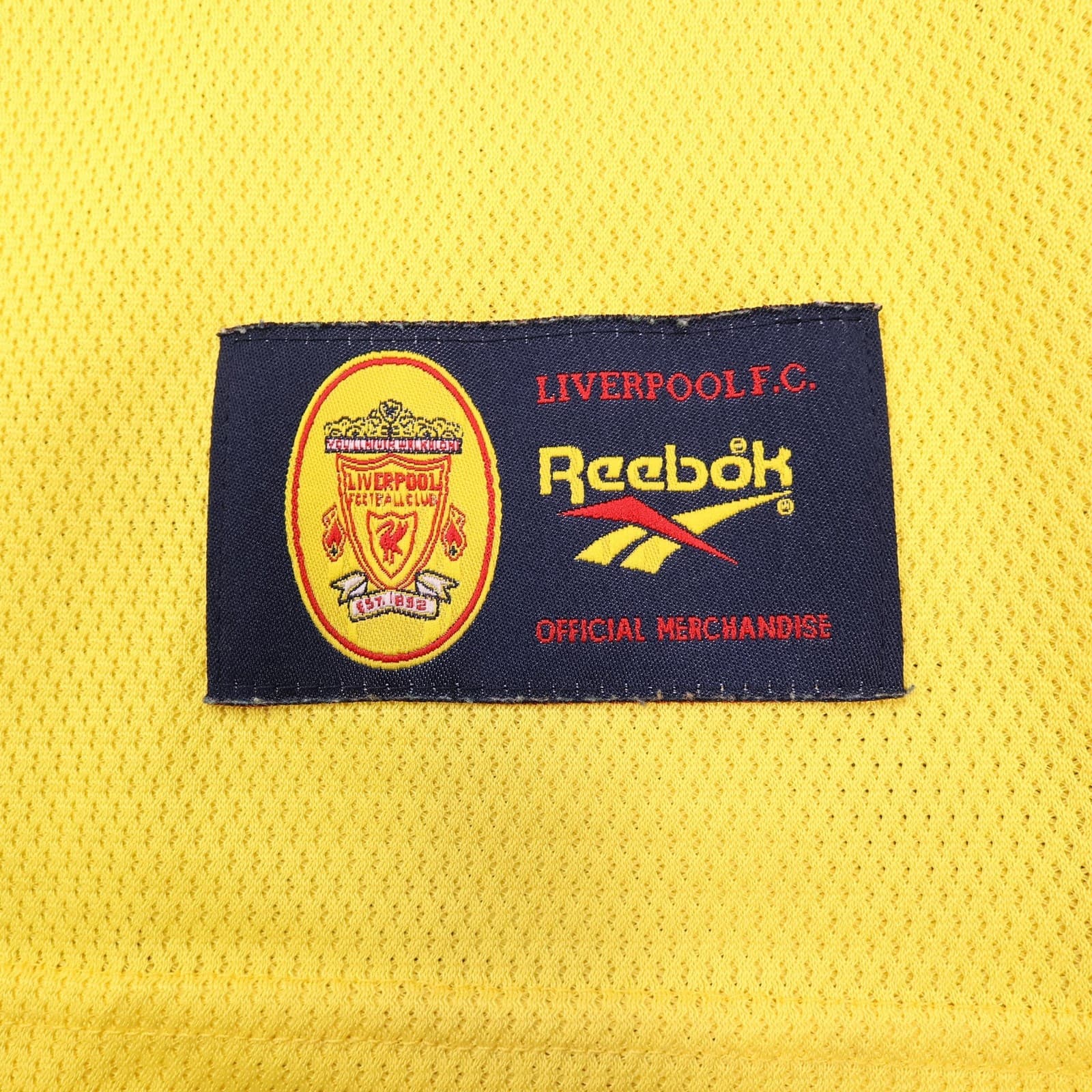 Vintage Liverpool Away Shirt Mens Large 1997 1999 Yellow Reebok Gerrard Jersey photo 7