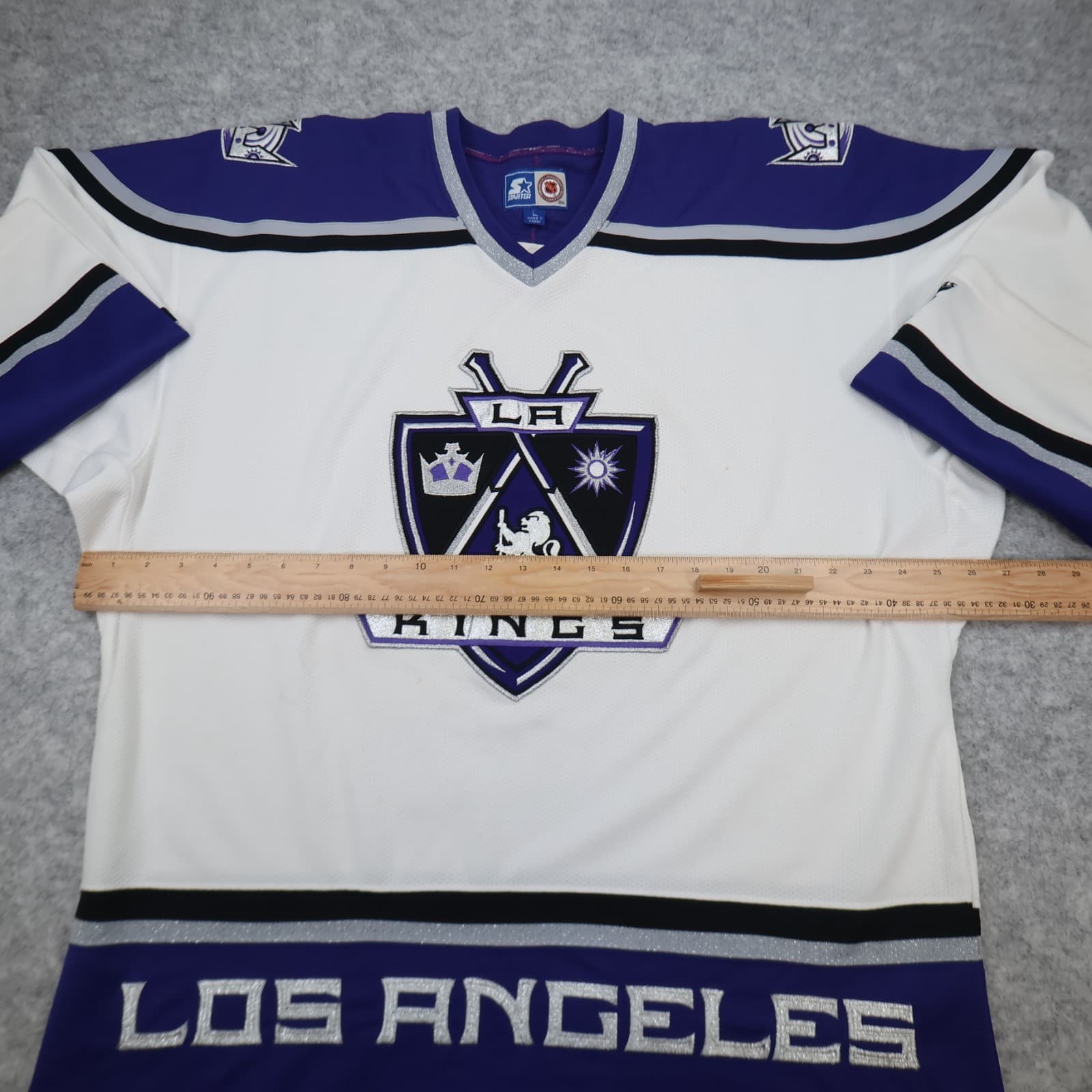 Vintage Los Angeles Kings Jersey Large Ice Hockey Shirt 90s NHL Starter Mens photo 8