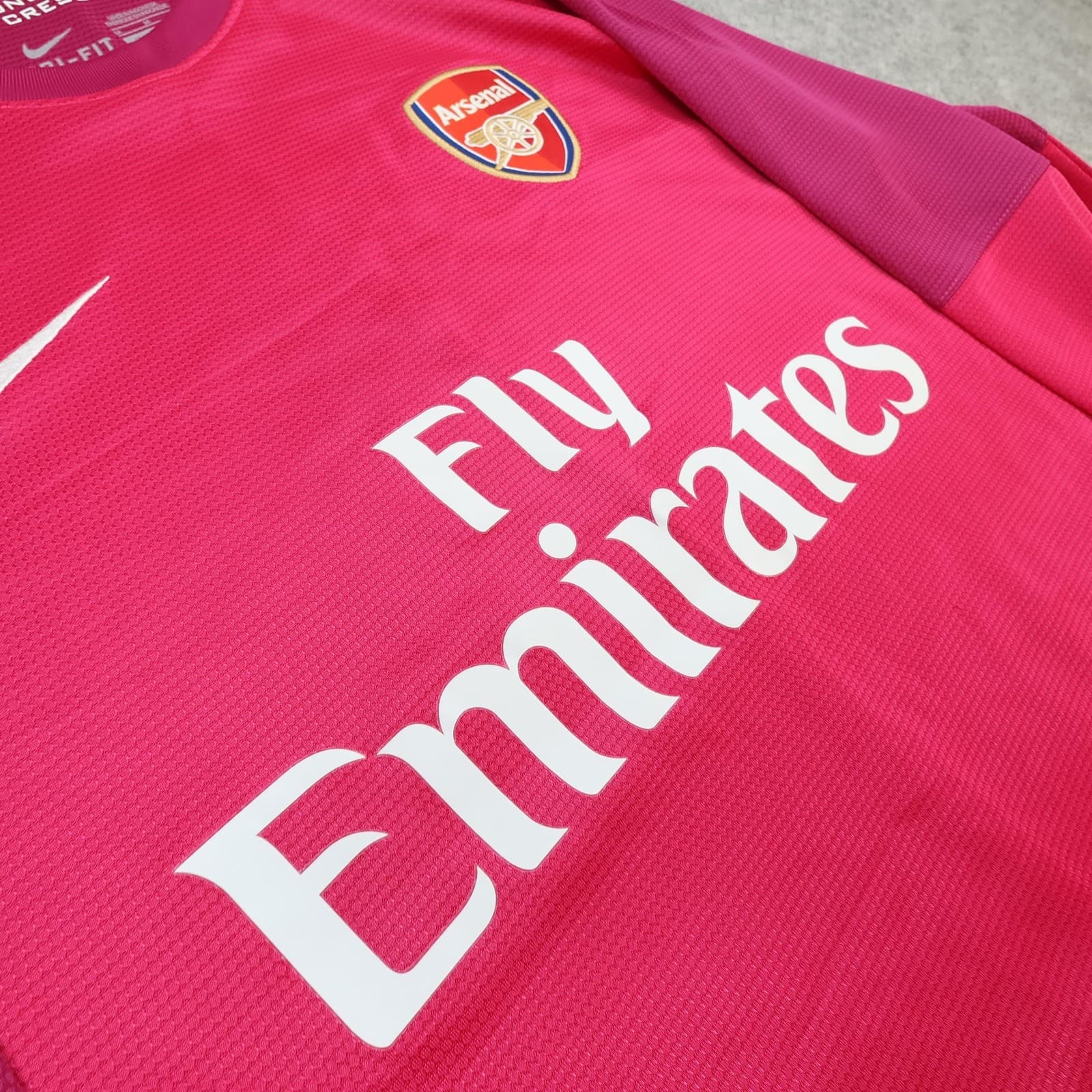Arsenal Shirt Mens Medium Pink Goalkeeper Long Sleeve 2012 2013 Nike Jersey photo 6