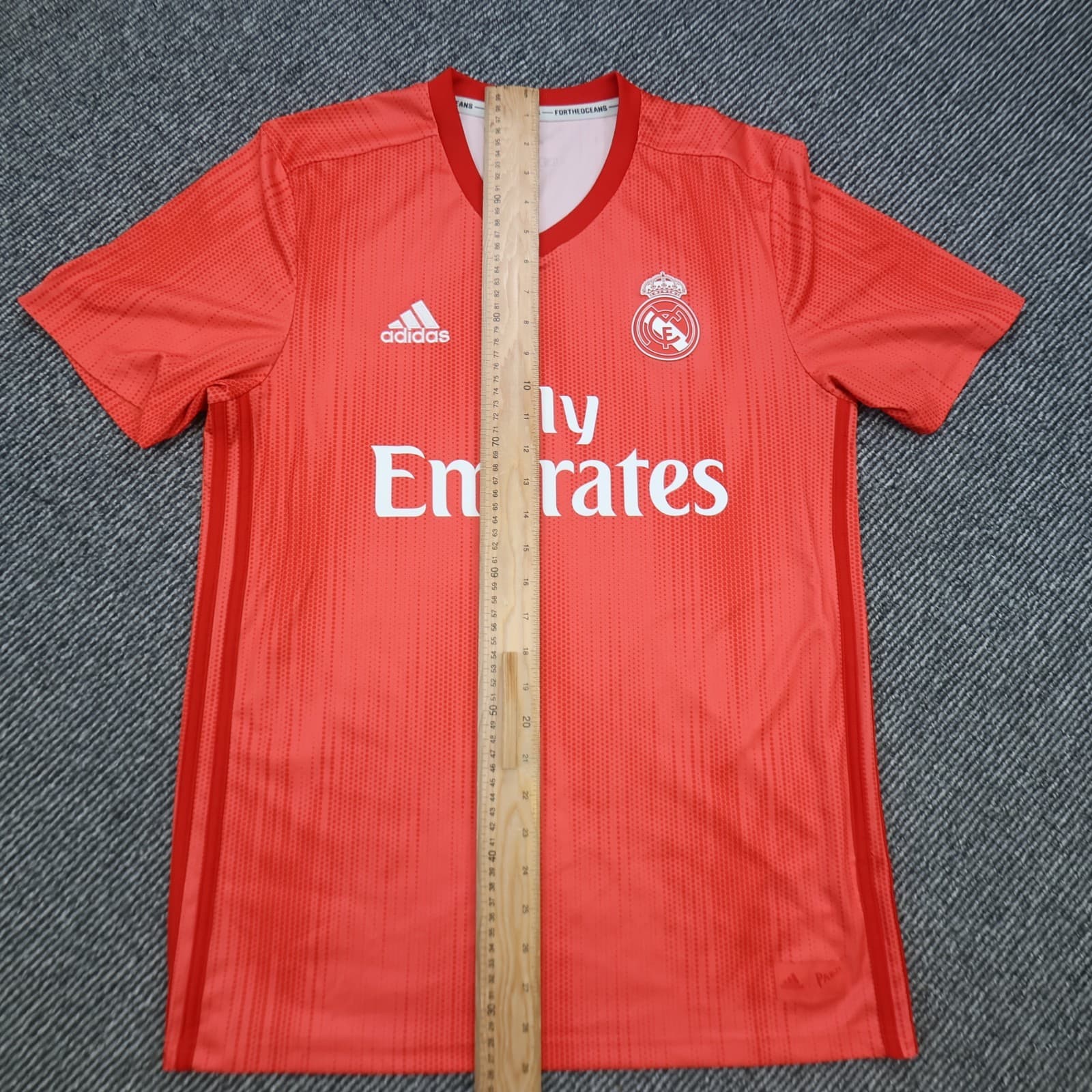 Real Madrid Shirt Medium Pink Third Kit 2018 2019 Adidas Soccer Jersey photo 14