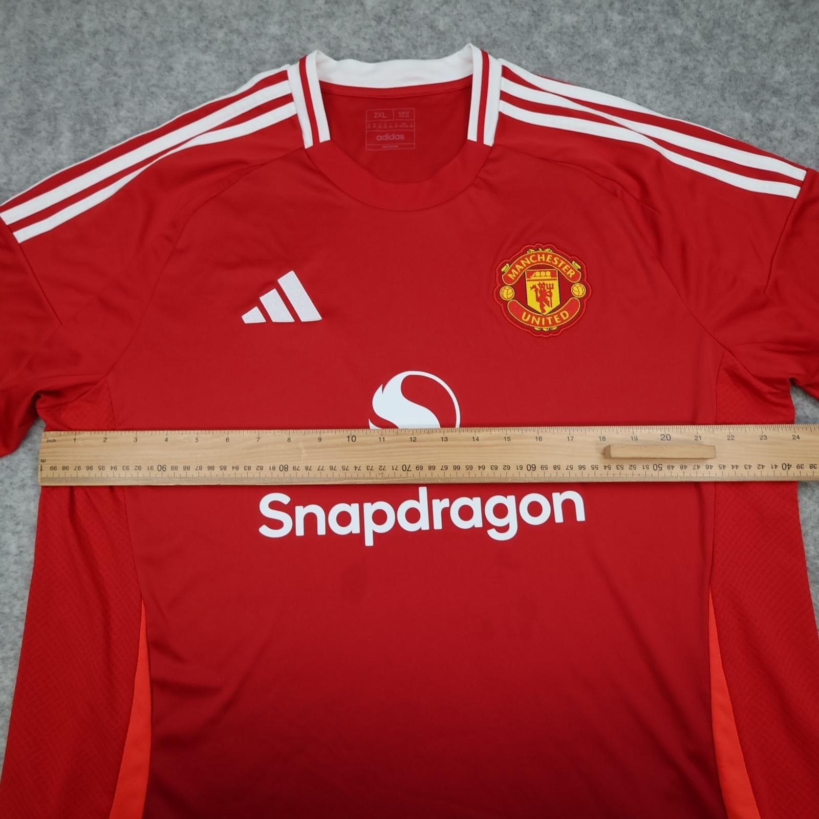 Manchester United Shirt Mens 2XL Red Home 2024 2025 Football Adidas Snapdragon photo 11