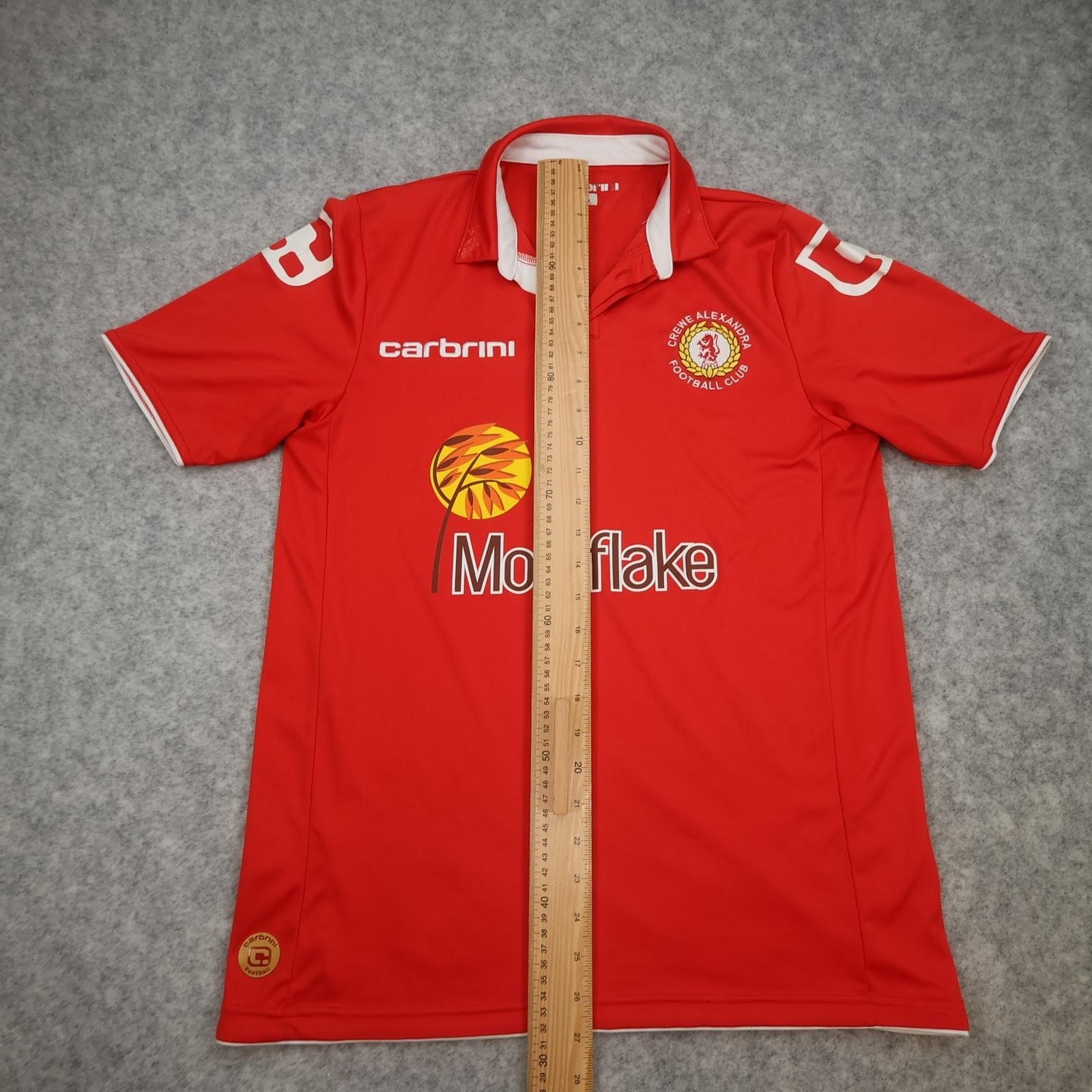 Crewe Alexandra Shirt Mens Small Red Home 2012 2013 Carbrini Mornflake Jersey photo 14