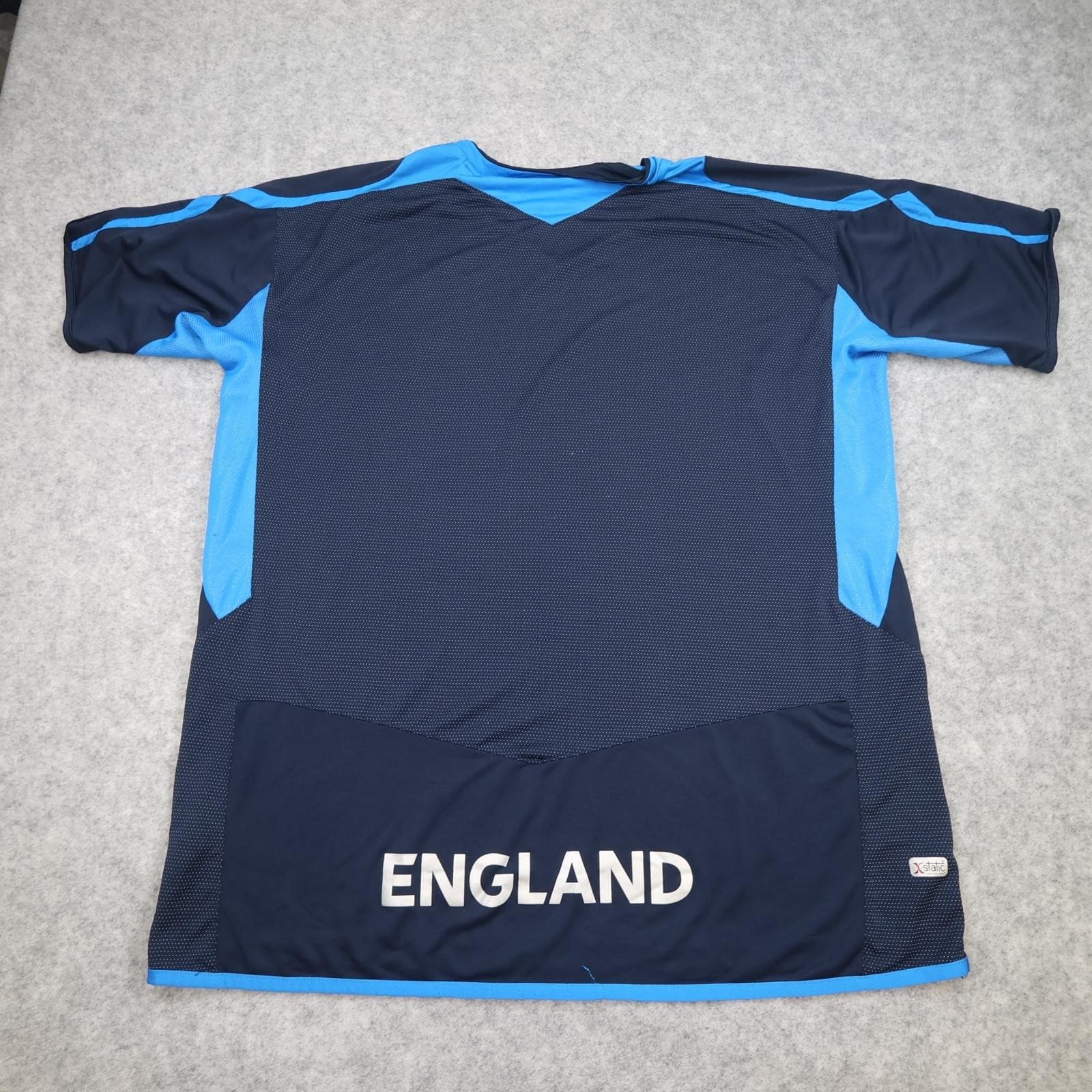 England Training Shirt Mens XL Blue Football Umbro X Static Jersey 2006 2007 photo 2