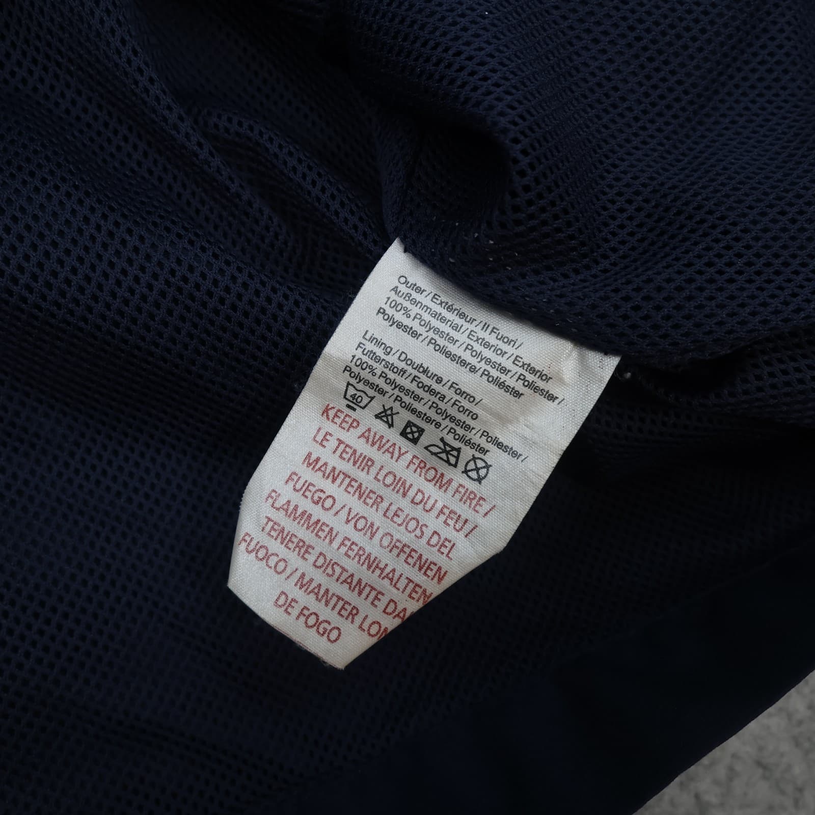 Everton Football Jacket Small Navy Training Rain Jacket Umbro Mens Soccer photo 9