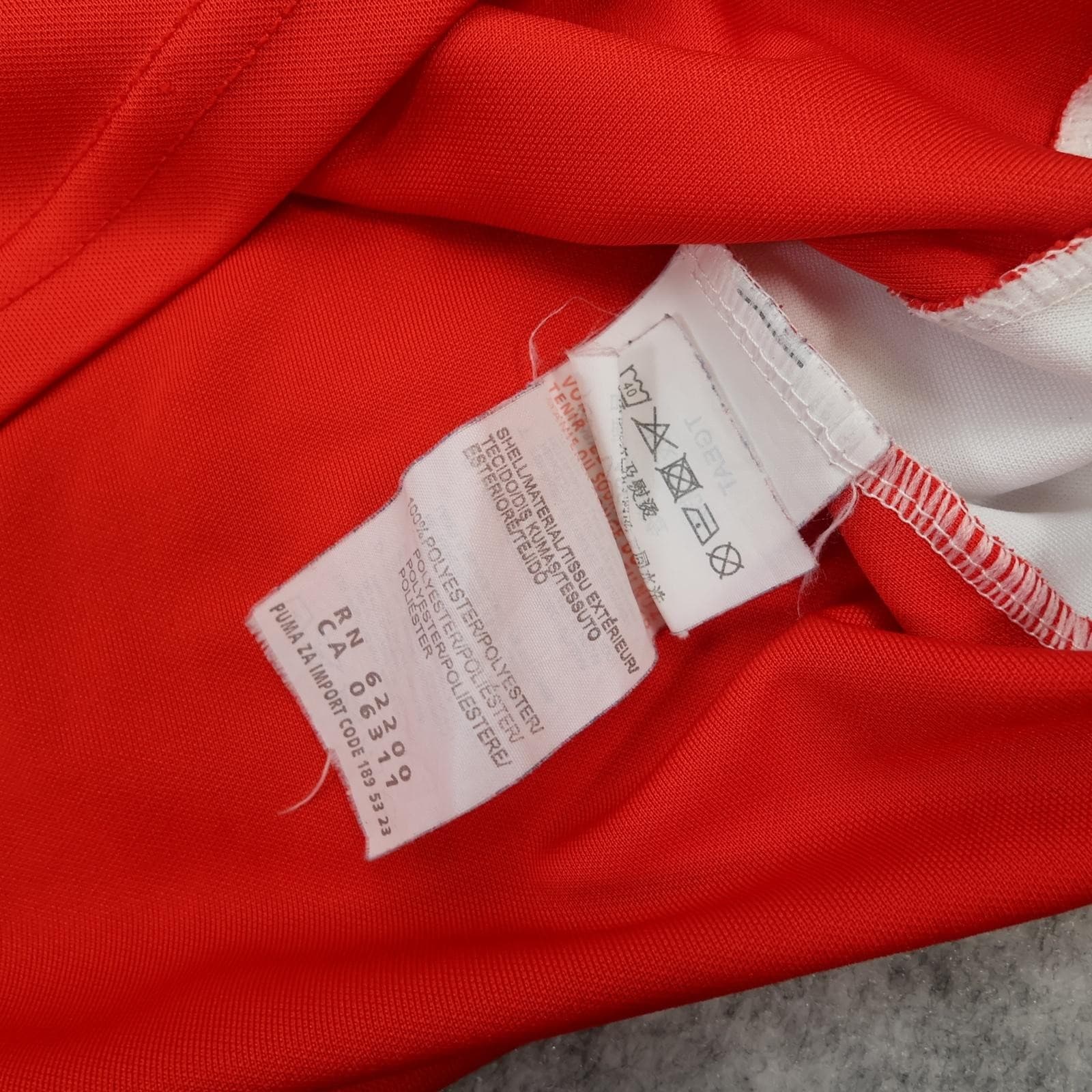 Arsenal Shirt Mens Large Red Home EPL 2014 2015 Puma Fly Emirates Jersey photo 8