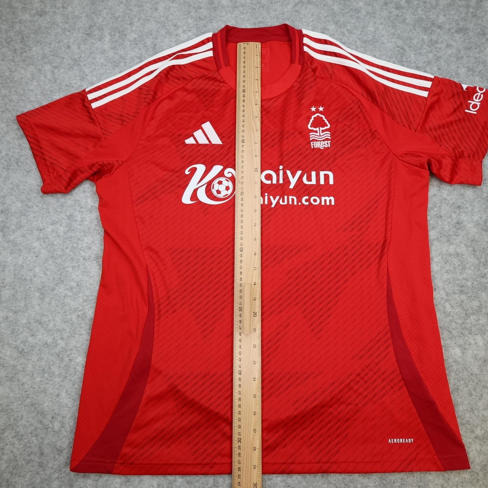 Nottingham Forest Shirt Mens XL Red Home 2024 2025 EPL Football Adidas Kaiyun photo 11