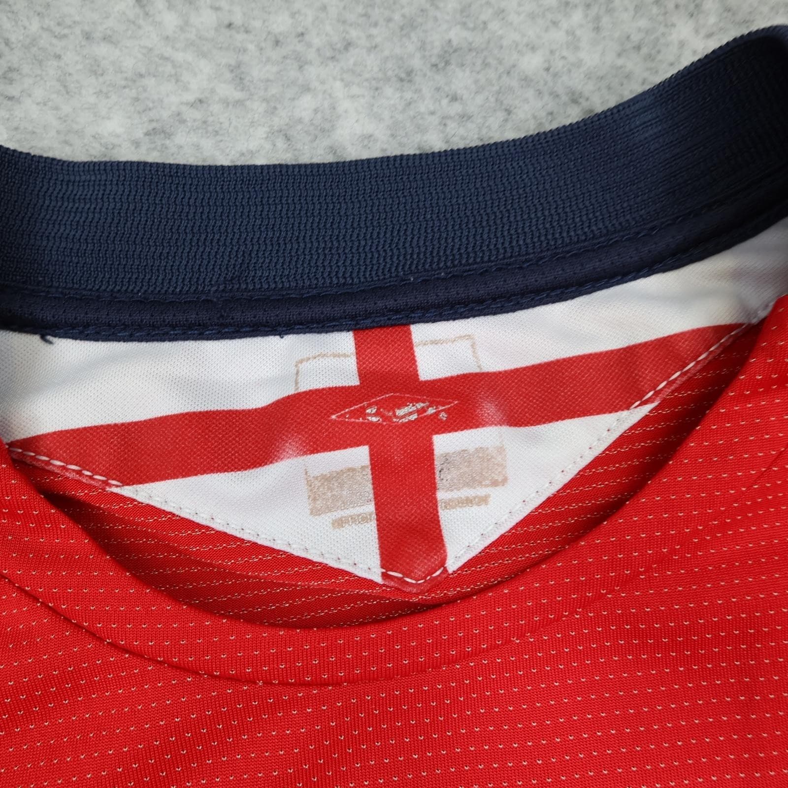 Vintage England Away Shirt Mens XL Red 2004 2006 Umbro Beckham Jersey photo 10