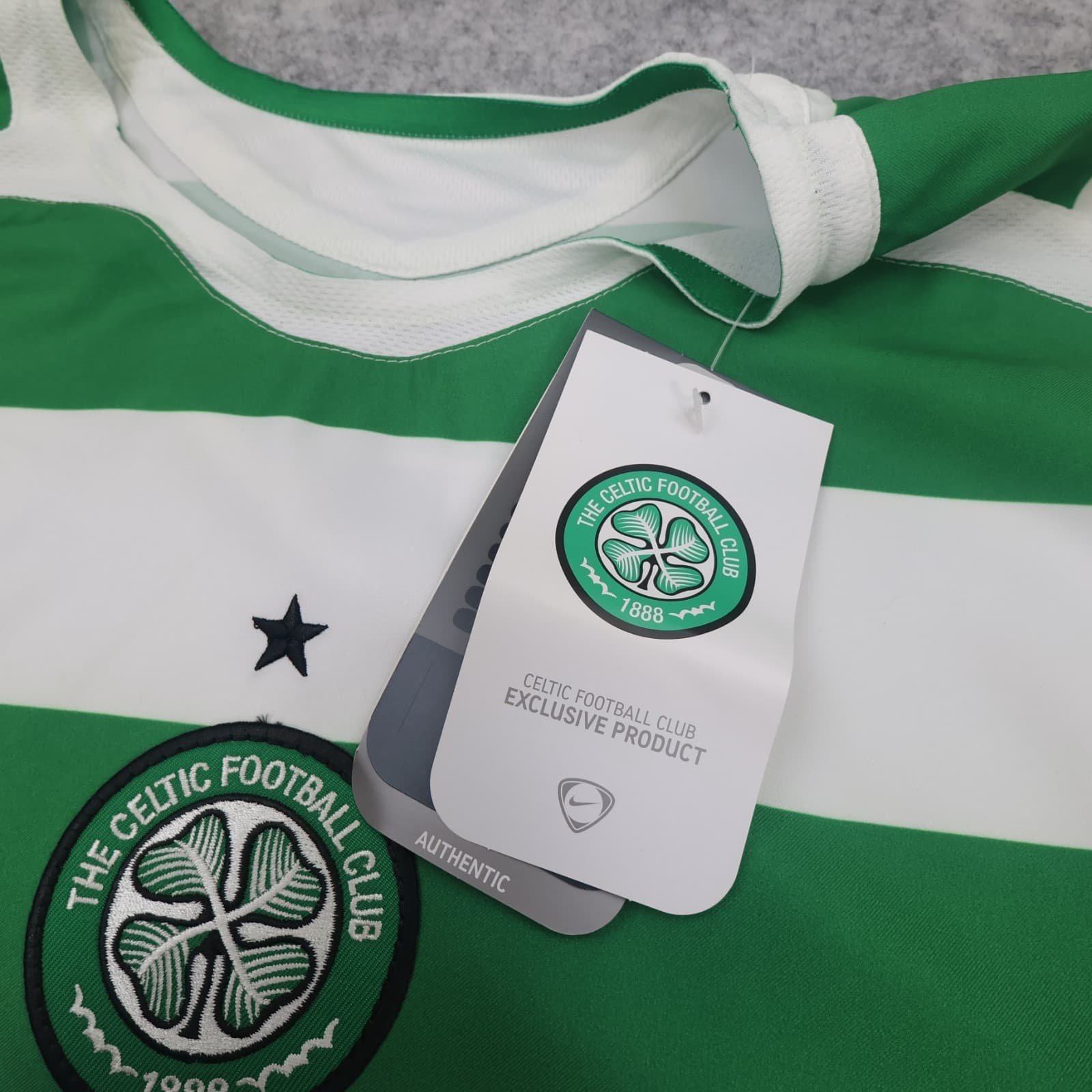 Celtic Football Shirt Extra Large Home Kit 2005 2007 Nike Soccer Jersey Hoops photo 7