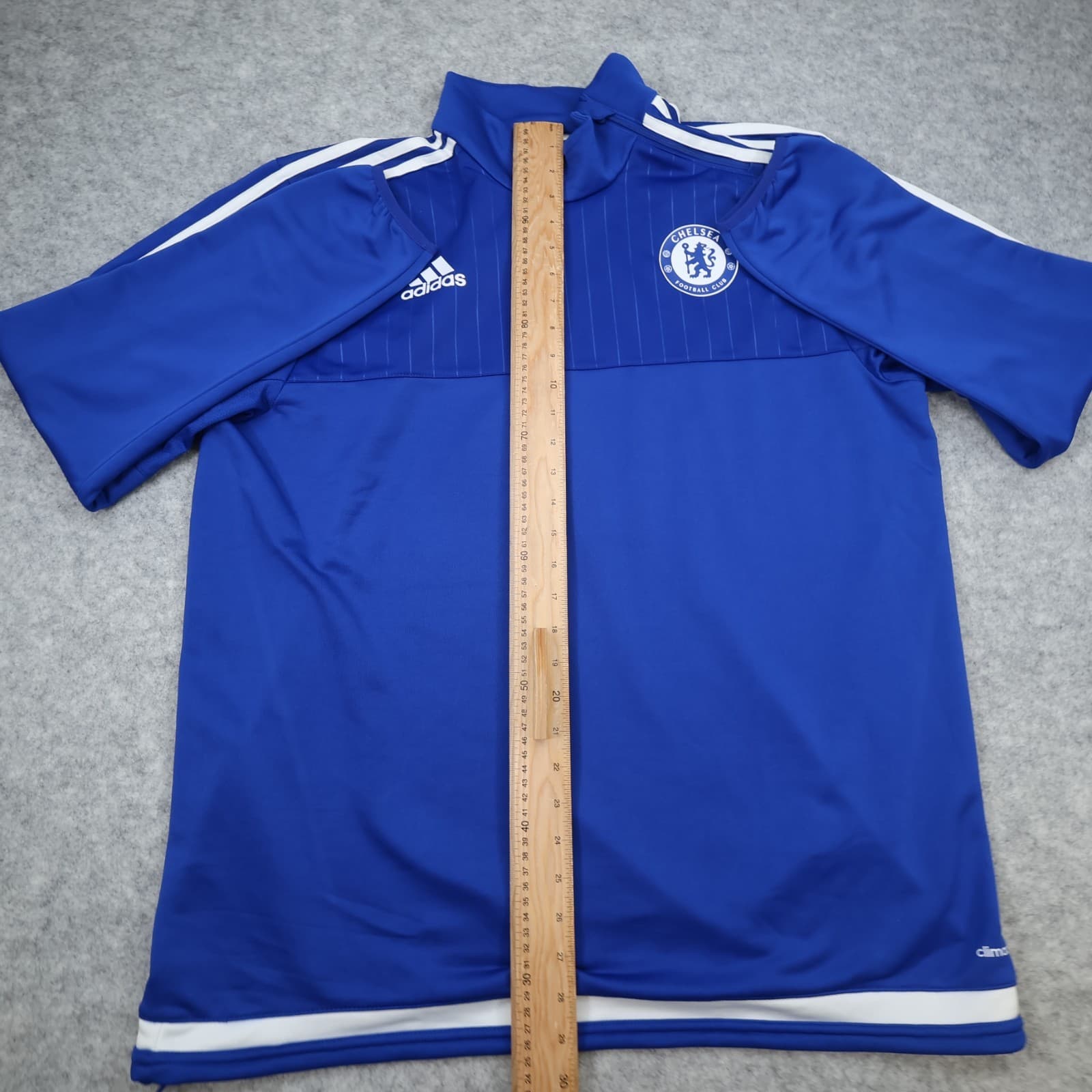 Chelsea Football Drill Top Extra Large Blue Adidas 2015 2016 Soccer Pullover photo 11