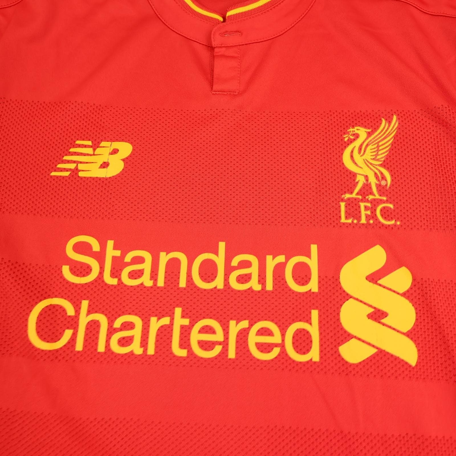 Liverpool Shirt Mens Large Red Home 2016 2017 Football New Balance Soccer Jersey photo 3