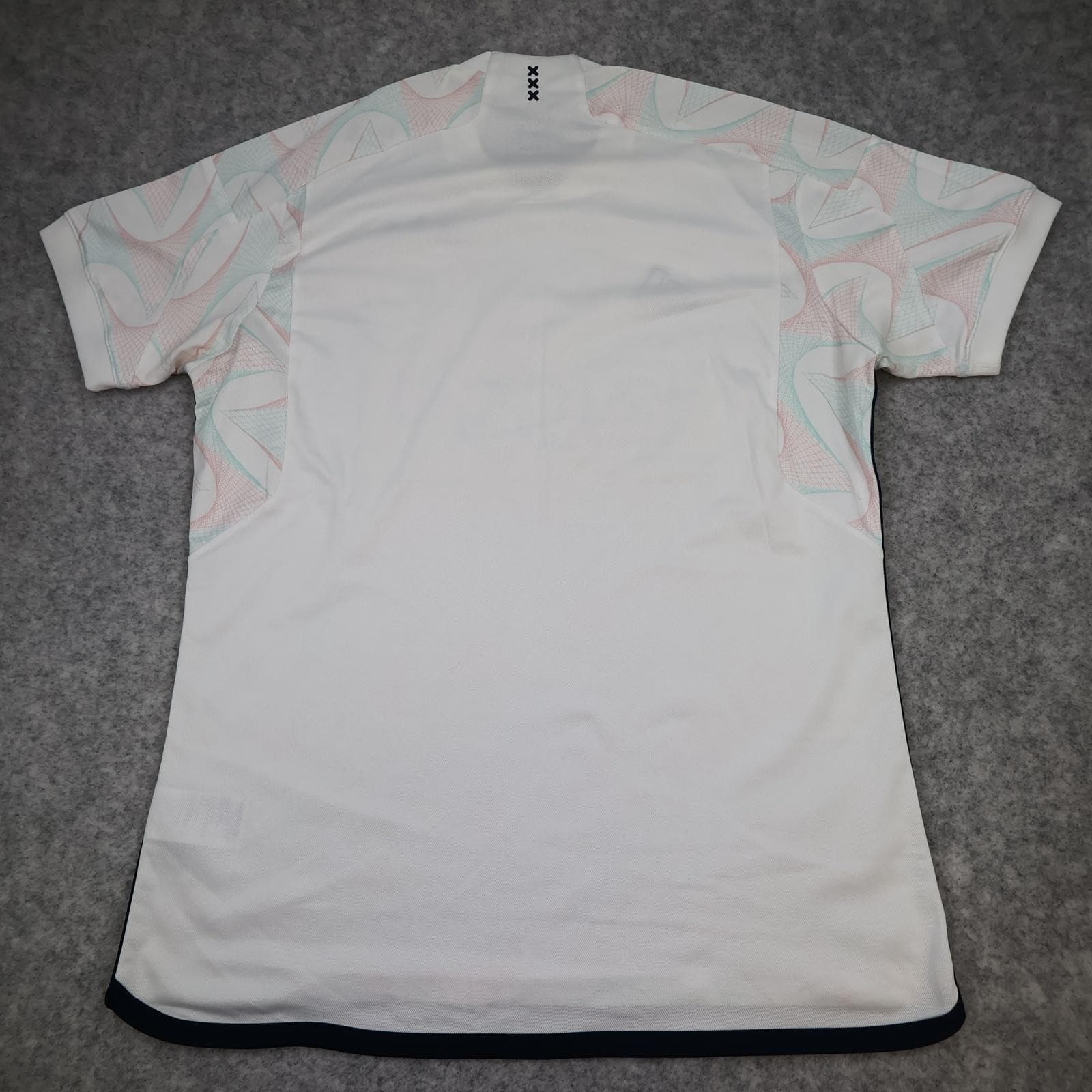 Ajax Shirt Mens Large White Away 2023 2024 Football Adidas Ziggo Soccer Jersey photo 2