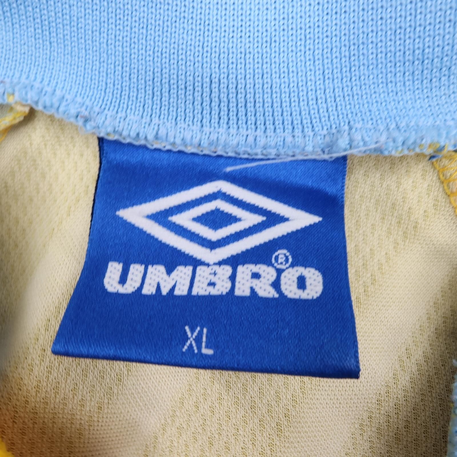 Vintage Chelsea Shirt Mens XL Yellow Away 1998 2000 Football Umbro Autoglass photo 4