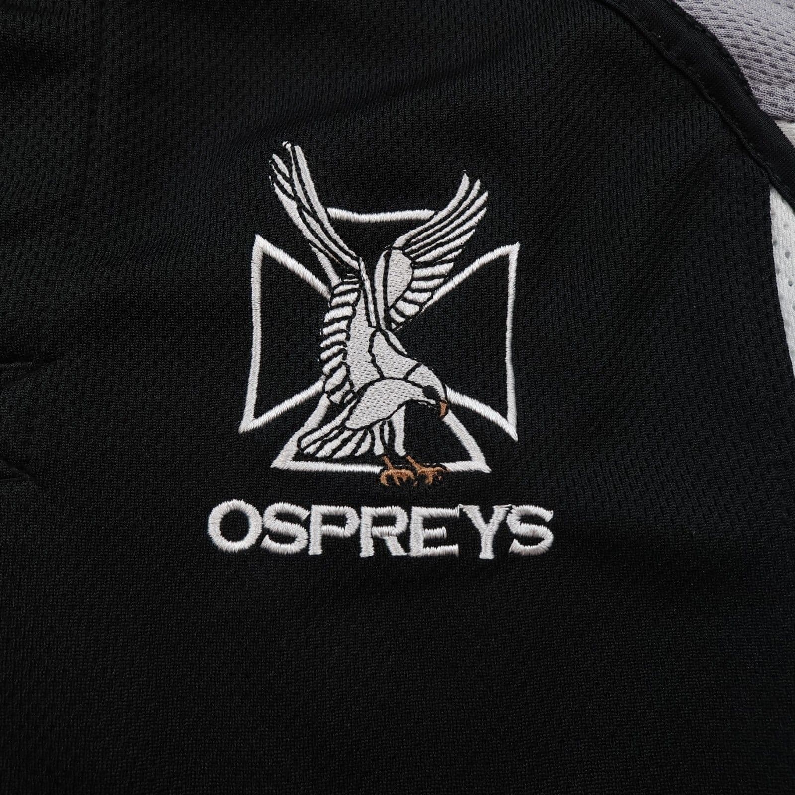 Ospreys Rugby Shirt Medium Black Away Jersey 2006 2007 Kooga Jersey 42" photo 4