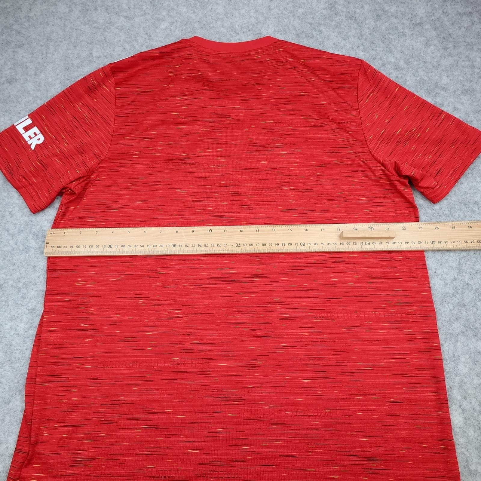 Manchester United Shirt Mens XL Red Home 2020 2021 Football Adidas Chevrolet photo 8