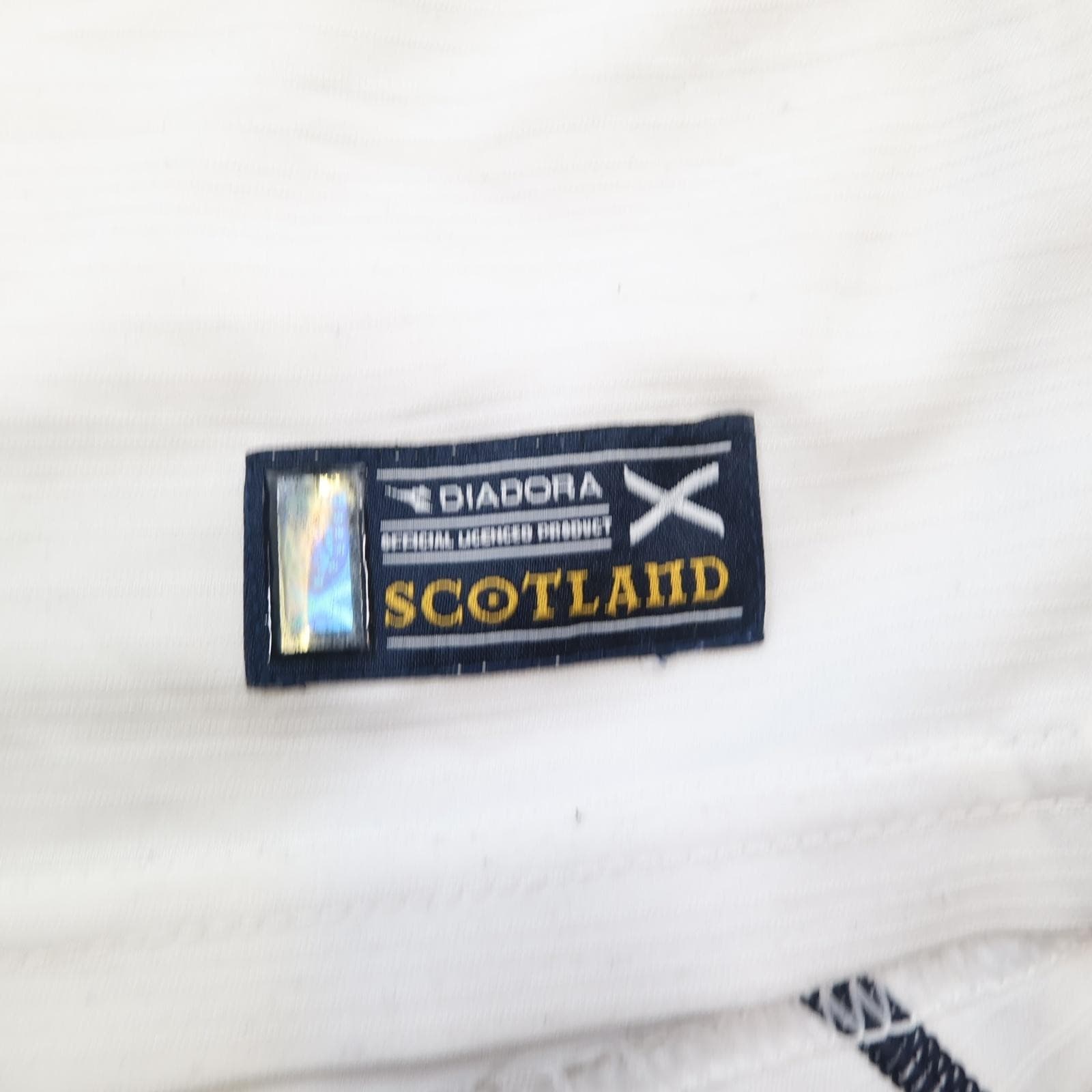 Vintage Scotland Shirt Mens 2XL White Football Diadora Official Jersey photo 3