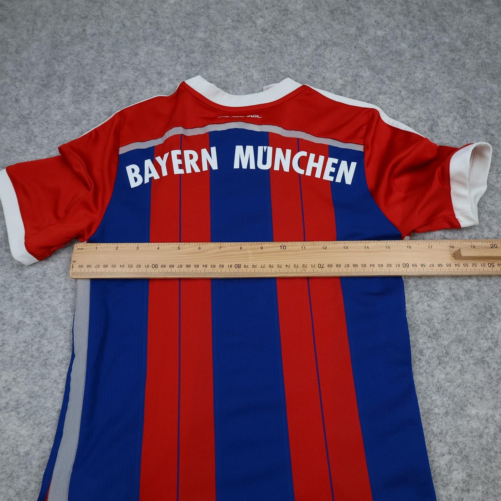 Bayern Munich Shirt Kids 13-14 Years Red Home Kit 2014 2015 Adidas Soccer Jersey photo 10