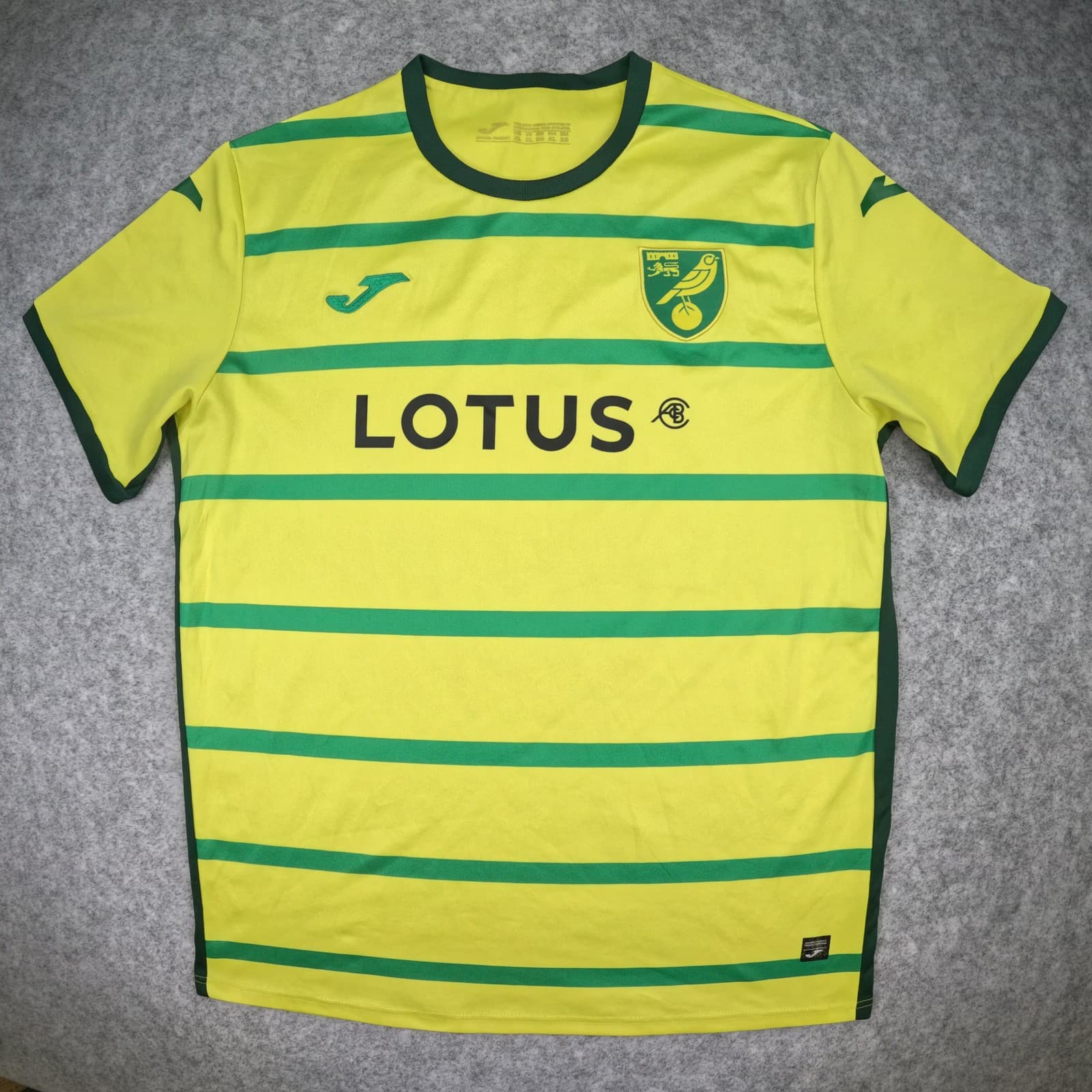 Norwich City Football Shirt Extra Large Yellow Home 2023 24 Joma Soccer Jersey